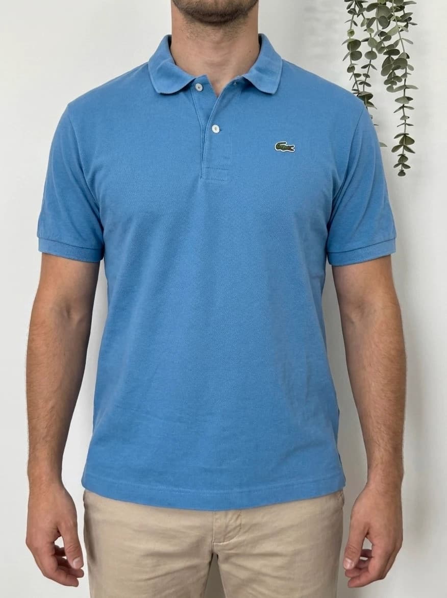 Polo piqué Lacoste błękitne krój klasyczny rozmiar 6/XL - PP2603294 - Zdjęcie 1/7