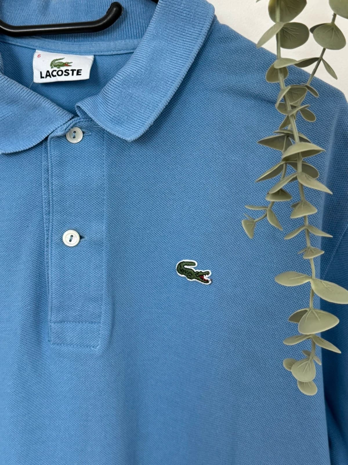 Polo piqué Lacoste błękitne krój klasyczny rozmiar 6/XL - PP2603294 - Zdjęcie 3/7