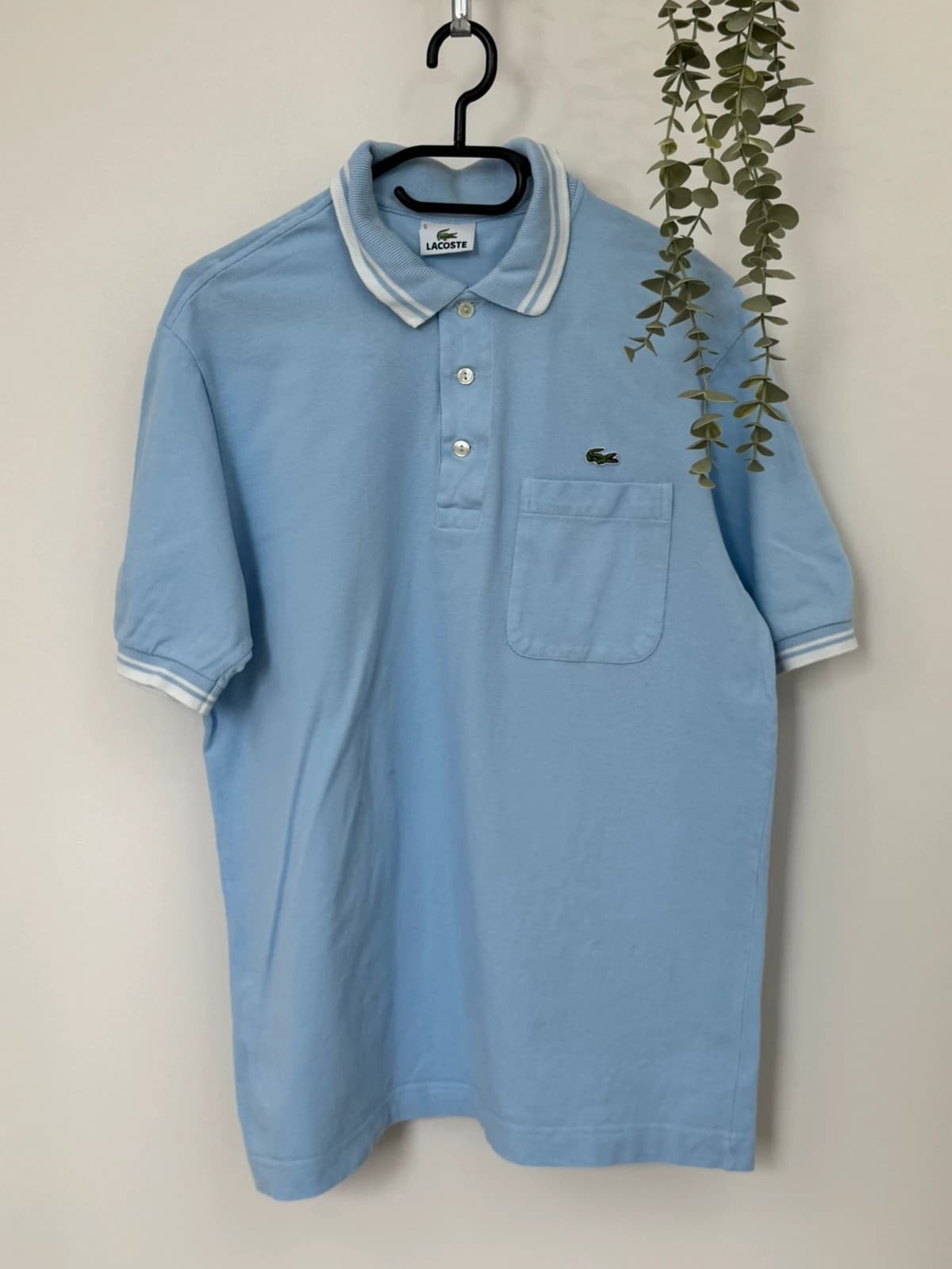 Polo piqué Lacoste bleu ciel poche poitrine taille 5/M - PP2603296 - Photo 2/7