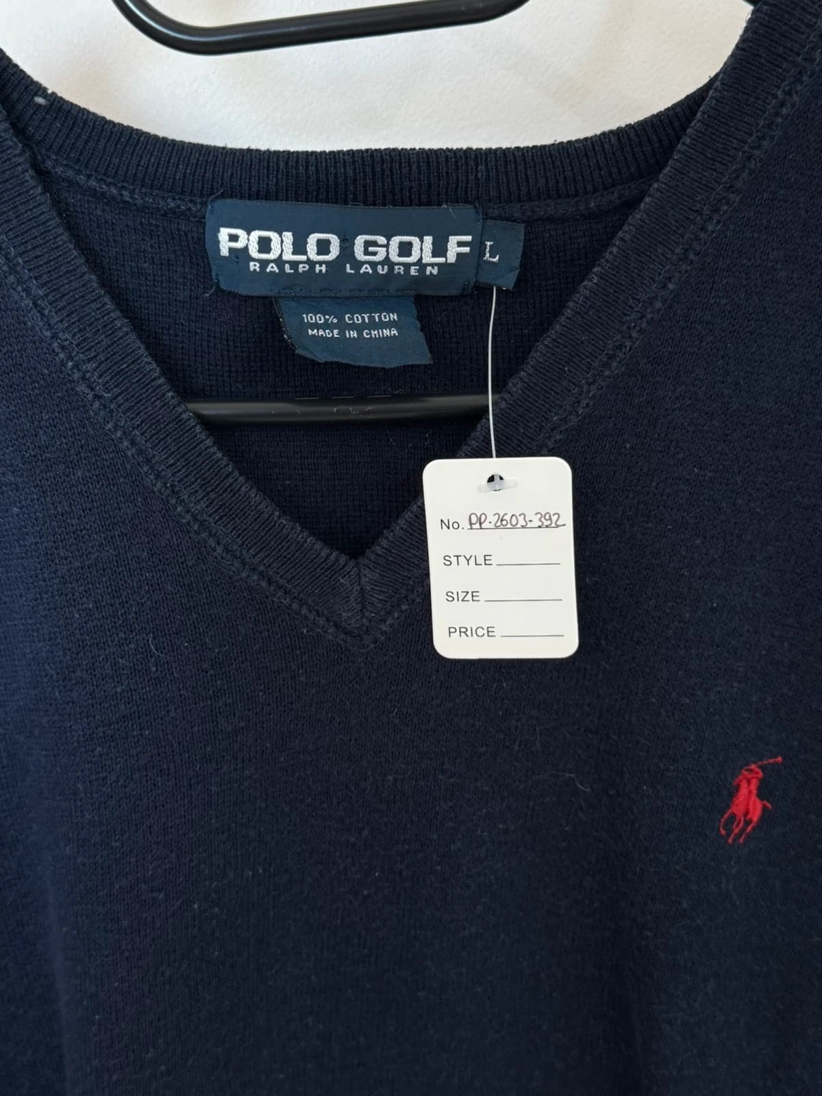 Pull sans manches Polo Golf Ralph Lauren bleu marine taille L - PP2603392 - Photo 4/6