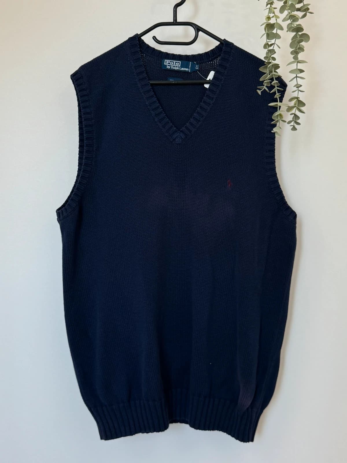 Pull sans manches maille Ralph Lauren bleu marine taille XXL - PP2603404 - Photo 2/8