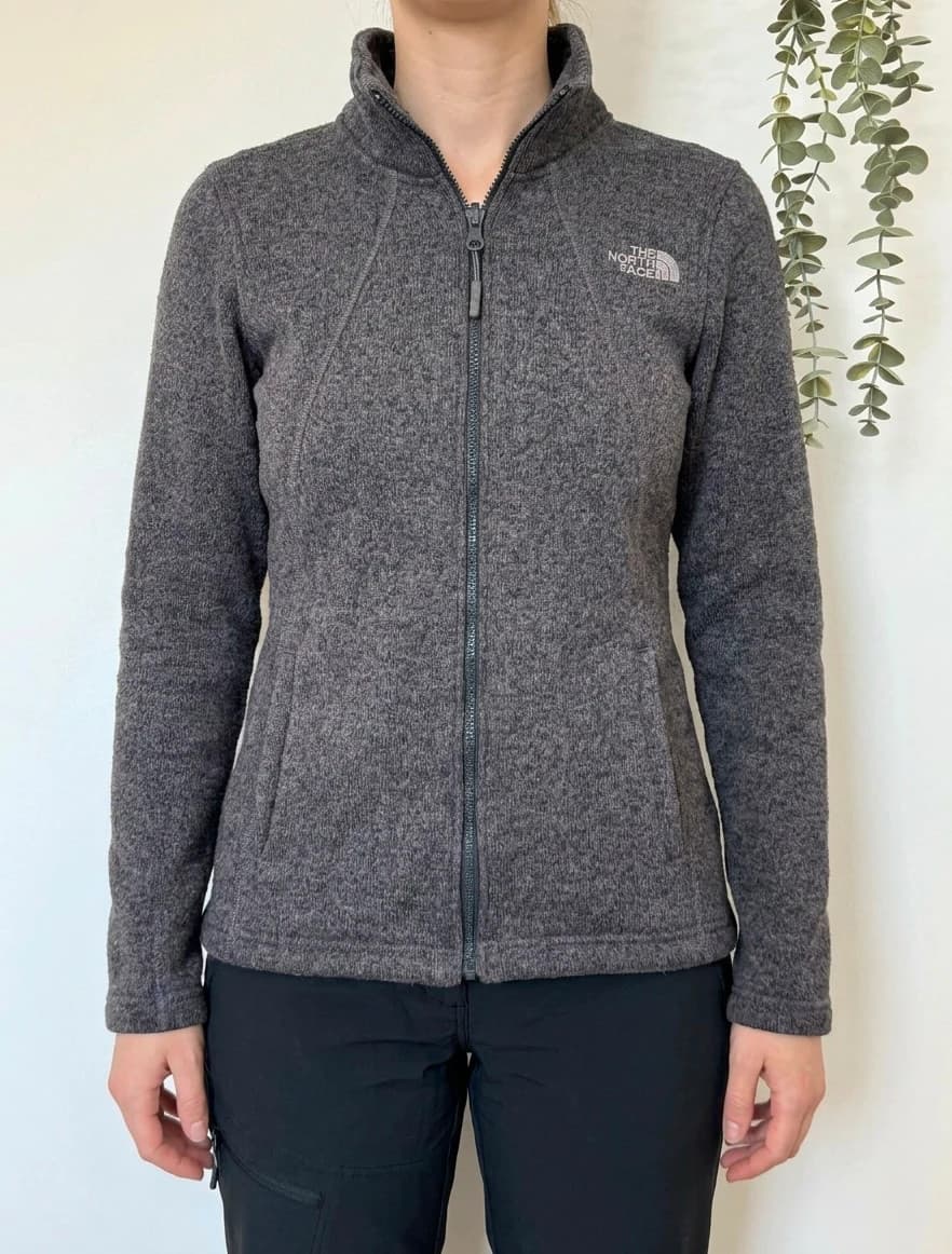 Veste polaire zippée The North Face gris chiné taille S - Photo 1/13