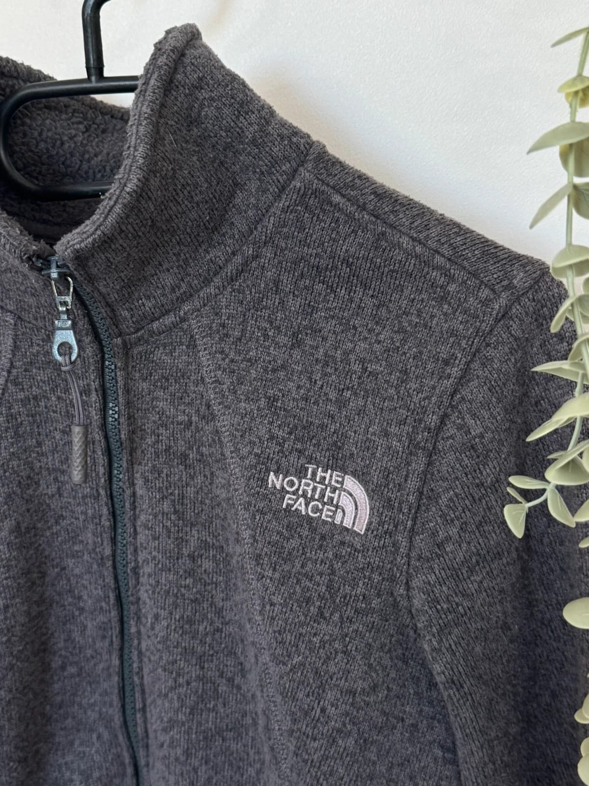 Veste polaire zippée The North Face gris chiné taille S - Photo 3/13