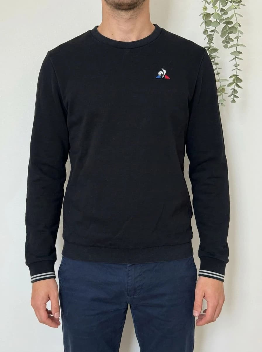 Sweat crewneck Le Coq Sportif noir taille S - Photo 1/8