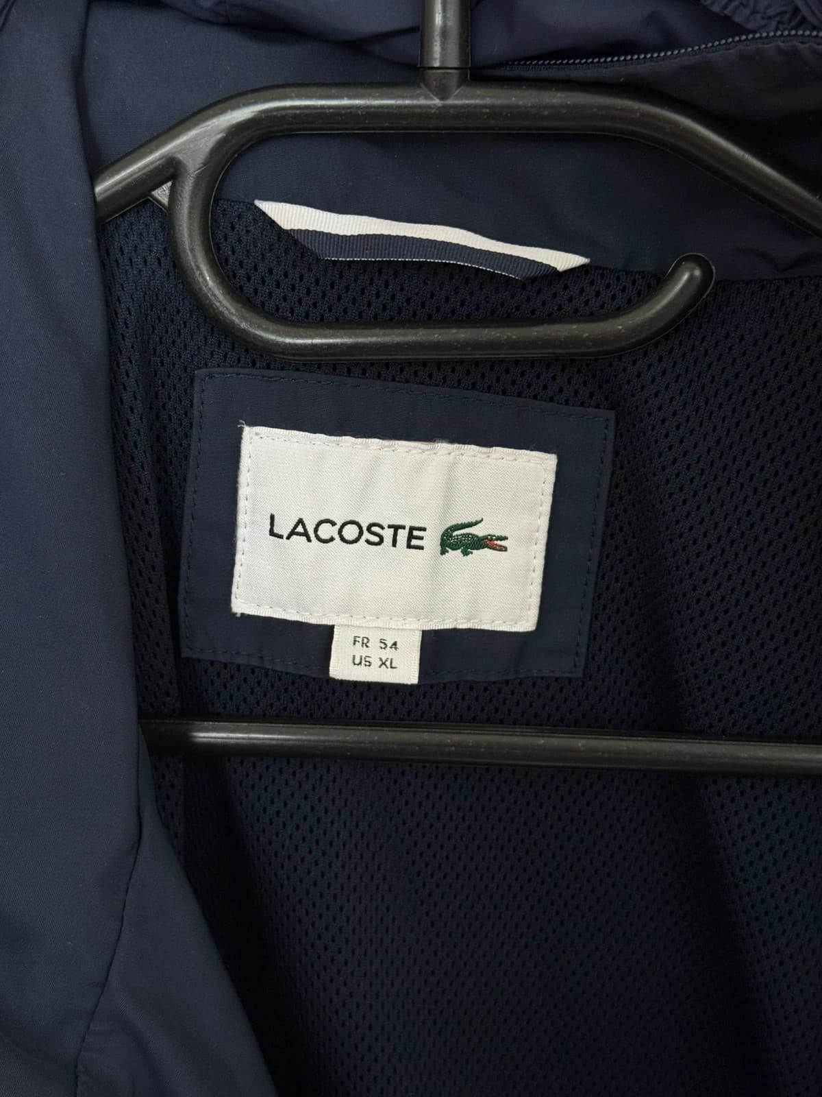 Veste légère déperlante Lacoste capuche bleu marine taille 54/XL - Photo 6/13