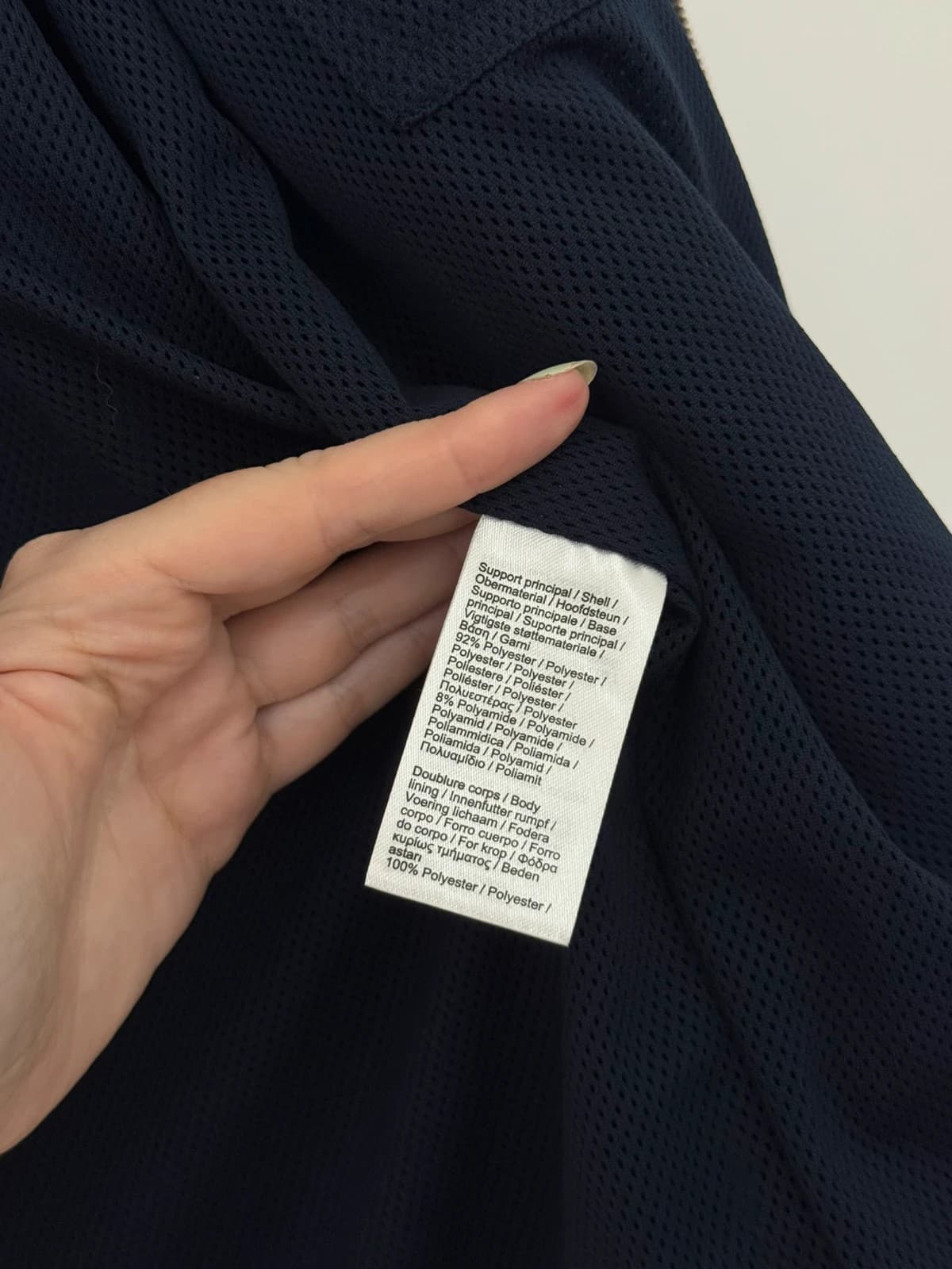 Veste légère déperlante Lacoste capuche bleu marine taille 54/XL - Photo 8/13