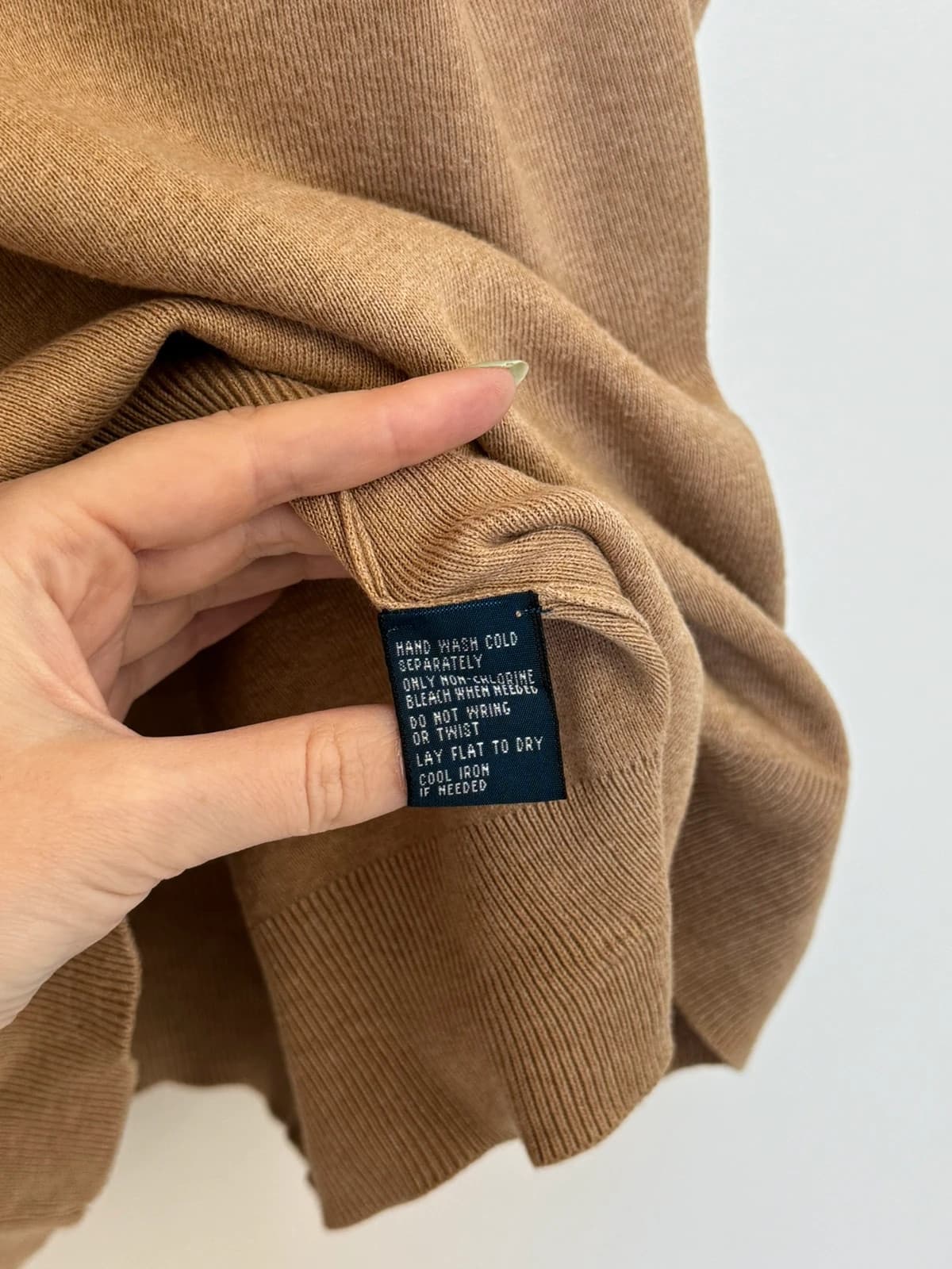 Αμάνικο πουλόβερ με λαιμόκοψη V από βαμβάκι Ralph Lauren καμέλ, μέγεθος 3XL - PP2603381 - Φωτογραφία 7/9