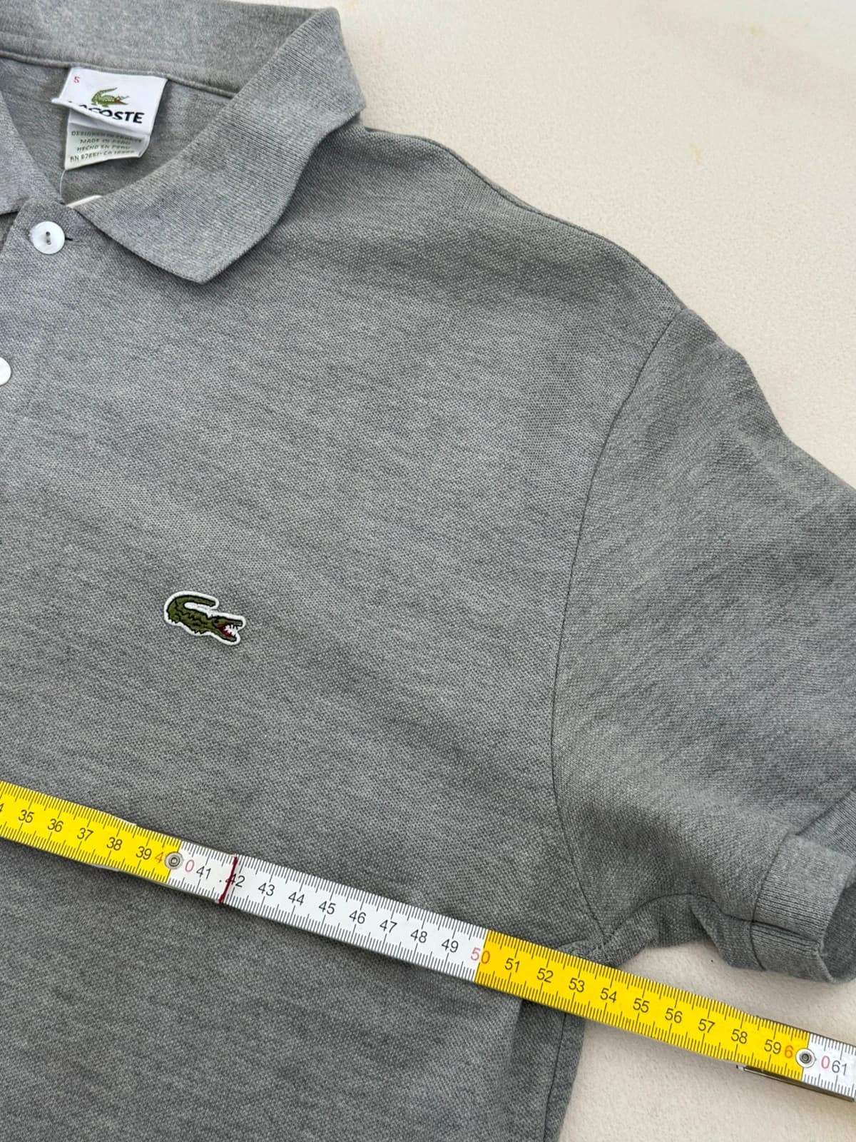 Polo Lacoste jasnoszary melanż, rozmiar 5/M - PP2603278 - Zdjęcie 5/6