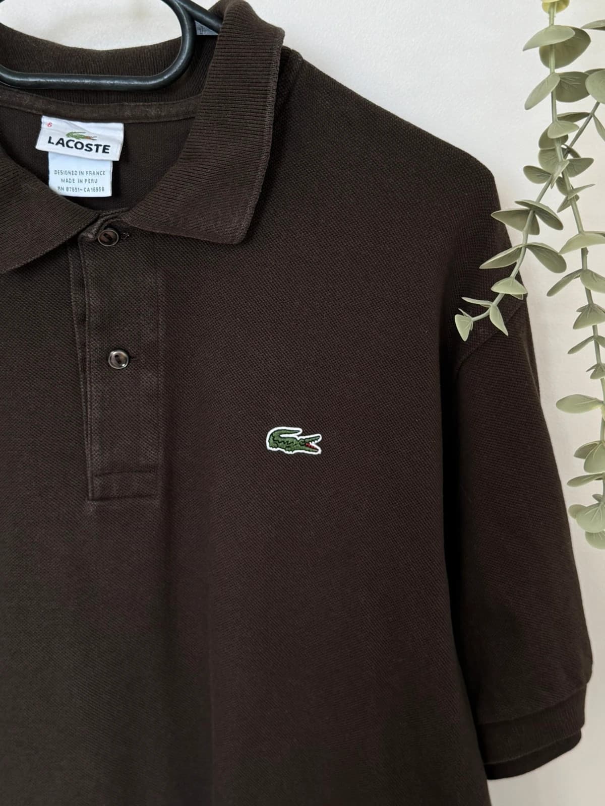 Polo pikowane Lacoste brązowe, rozmiar 6/XL - PP2603277 - Zdjęcie 3/8