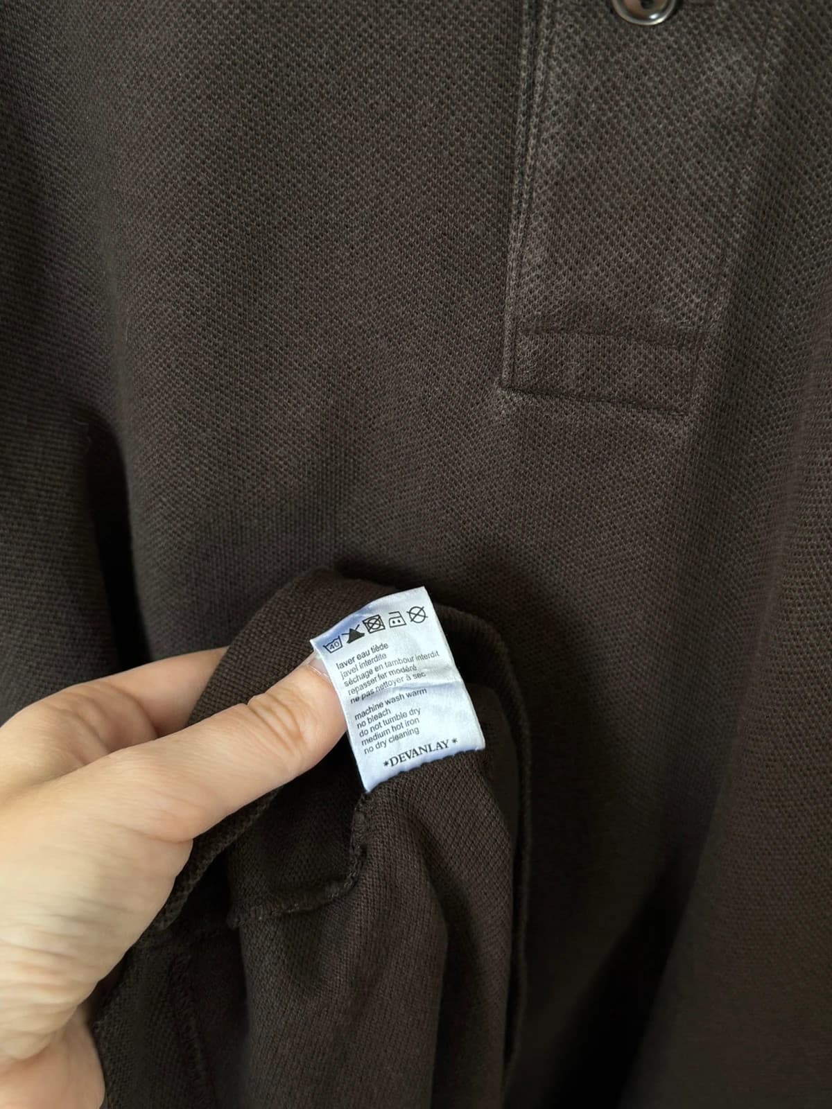 Polo pikowane Lacoste brązowe, rozmiar 6/XL - PP2603277 - Zdjęcie 6/8