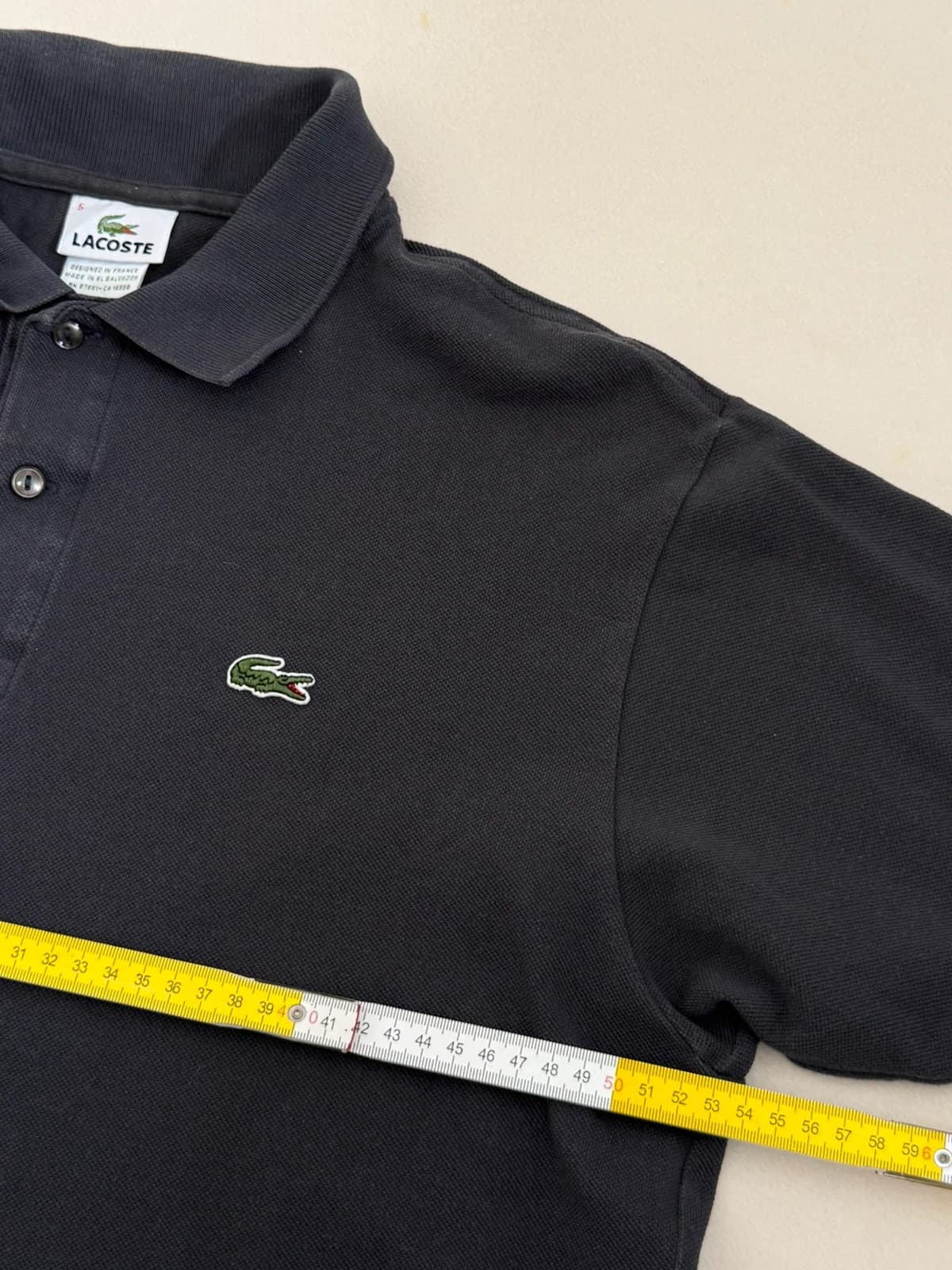 Polo piqué Lacoste gris anthracite taille 5/L - PP2603270 - Photo 8/9