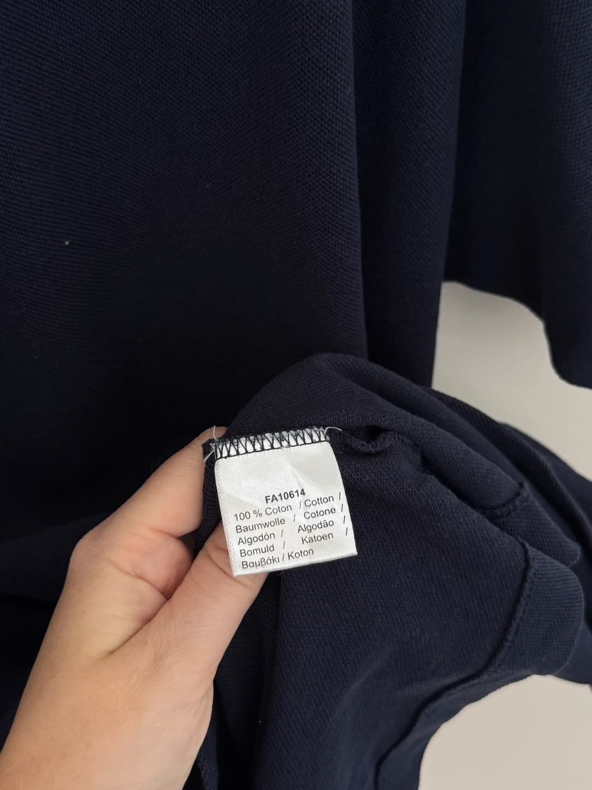 Polo piqué Lacoste bleu marine taille 1XLT - PP2603393 - Photo 5/8