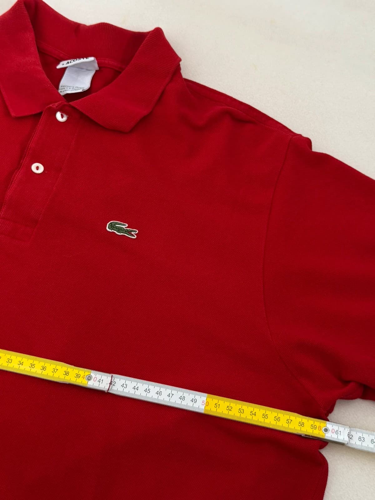 Polo piqué Lacoste rouge taille 8/XL - PP2603333 - Photo 8/9