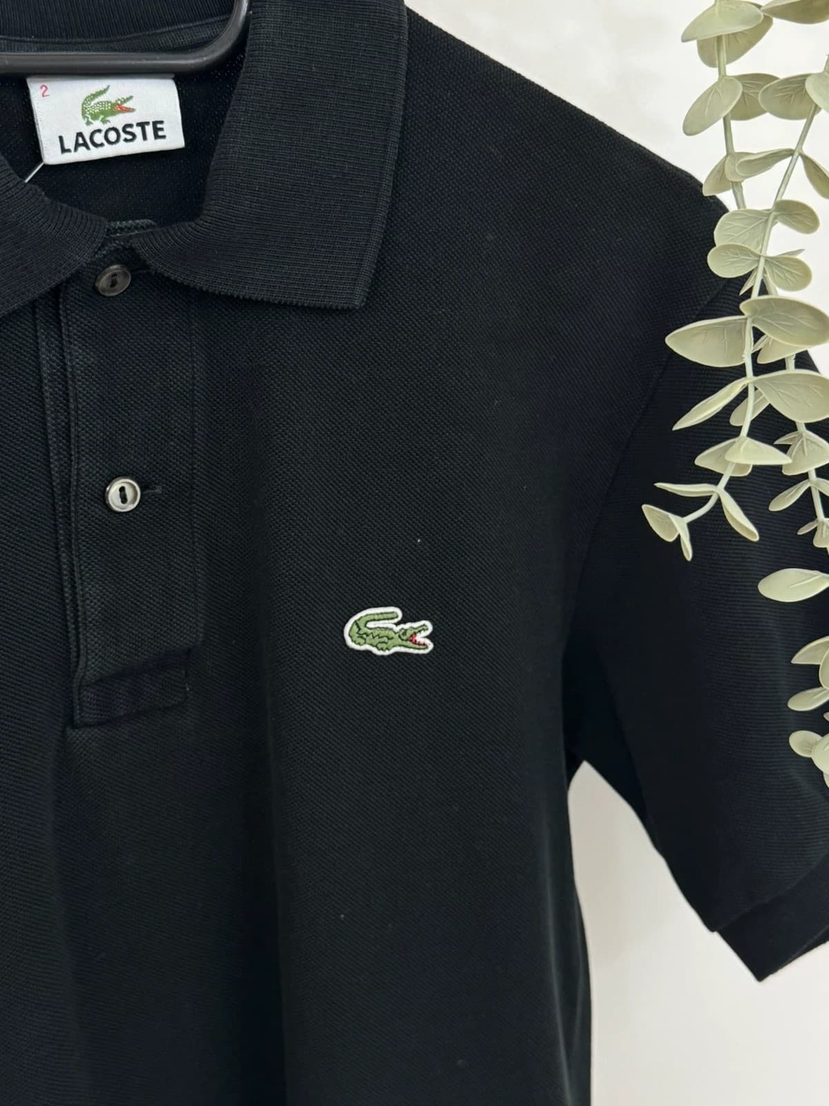 Polo piqué Lacoste noir taille 2/S - PP2603411 - Photo 3/7