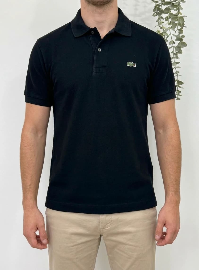 Polo piqué Lacoste noir taille 2/S - PP2603411 - Photo 1/7