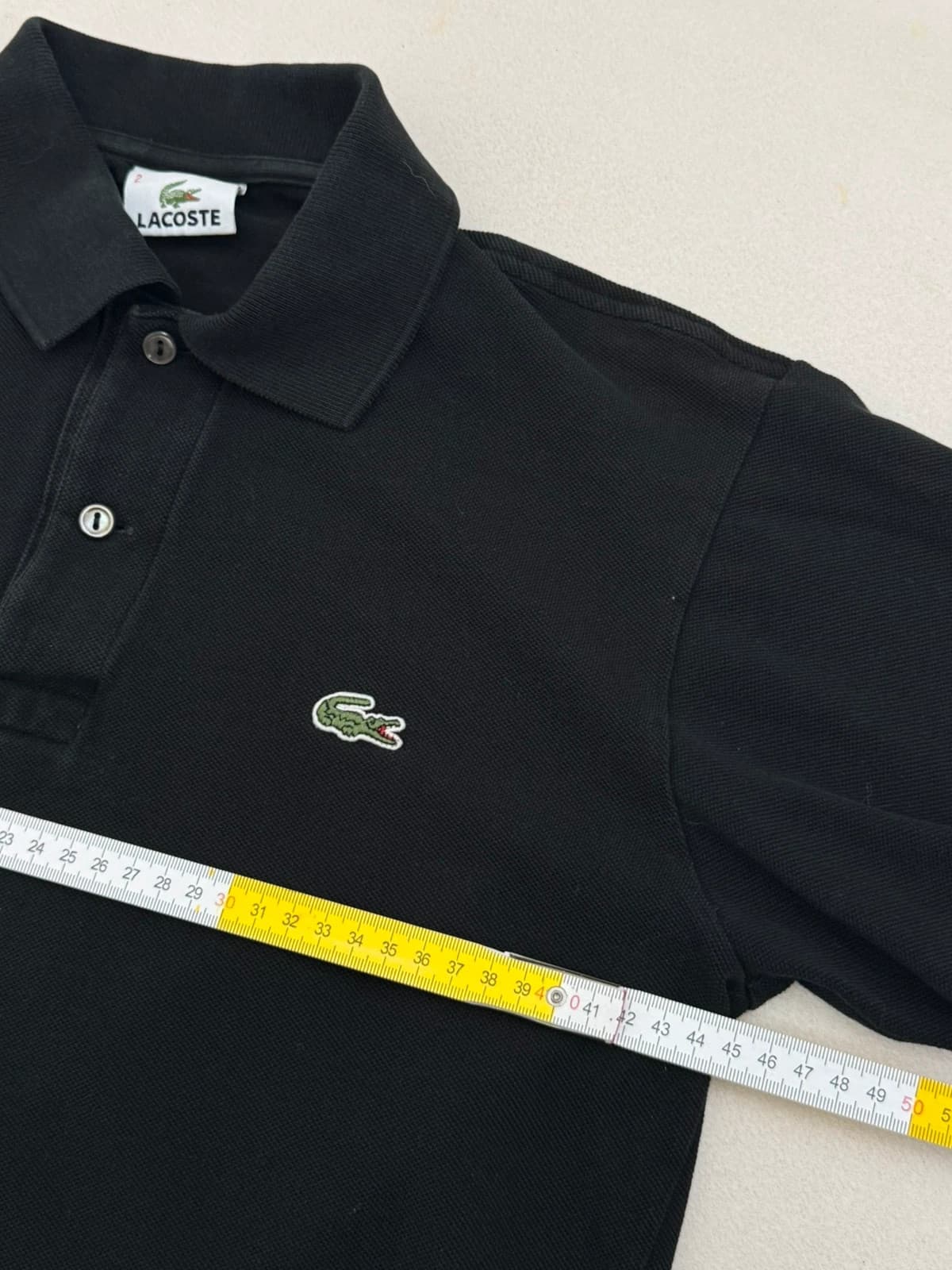 Polo piqué Lacoste noir taille 2/S - PP2603411 - Photo 6/7