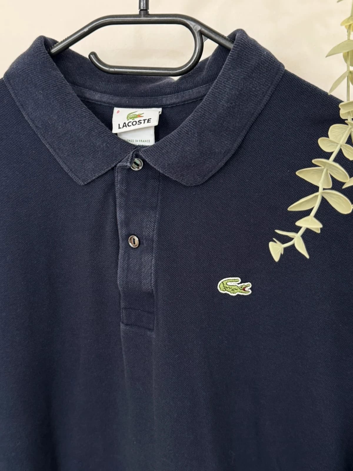 Polo piqué Lacoste bleu marine taille 8/XXL - PP2603387 - Photo 3/8