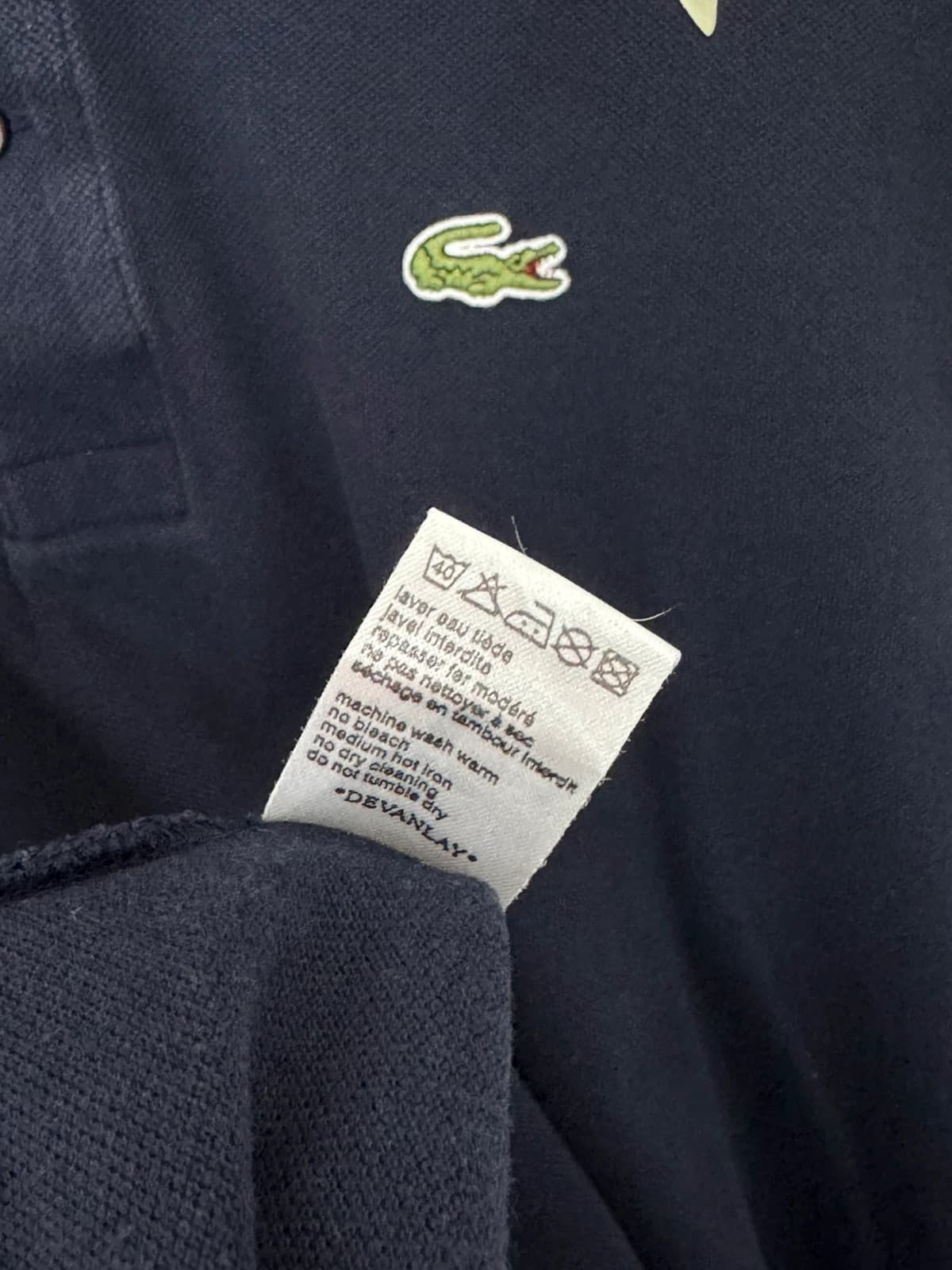 Polo piqué Lacoste bleu marine taille 8/XXL - PP2603387 - Photo 6/8