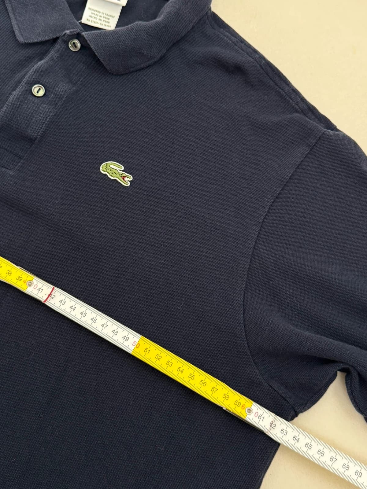 Polo piqué Lacoste bleu marine taille 8/XXL - PP2603387 - Photo 7/8