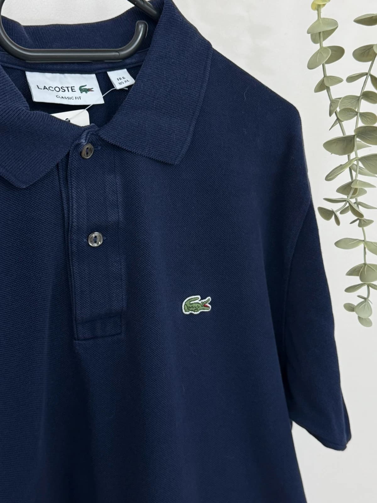 Polo piqué Lacoste granatowy classic fit rozmiar 6/XL - PP2603419 - Zdjęcie 3/8