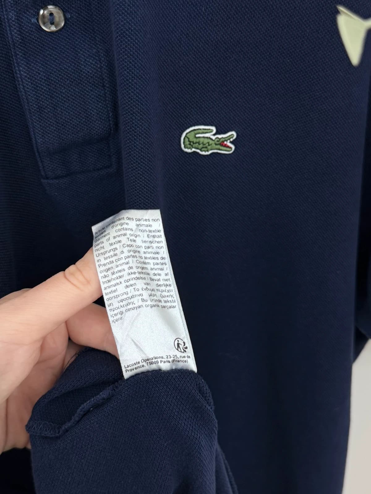 Polo piqué Lacoste granatowy classic fit rozmiar 6/XL - PP2603419 - Zdjęcie 6/8