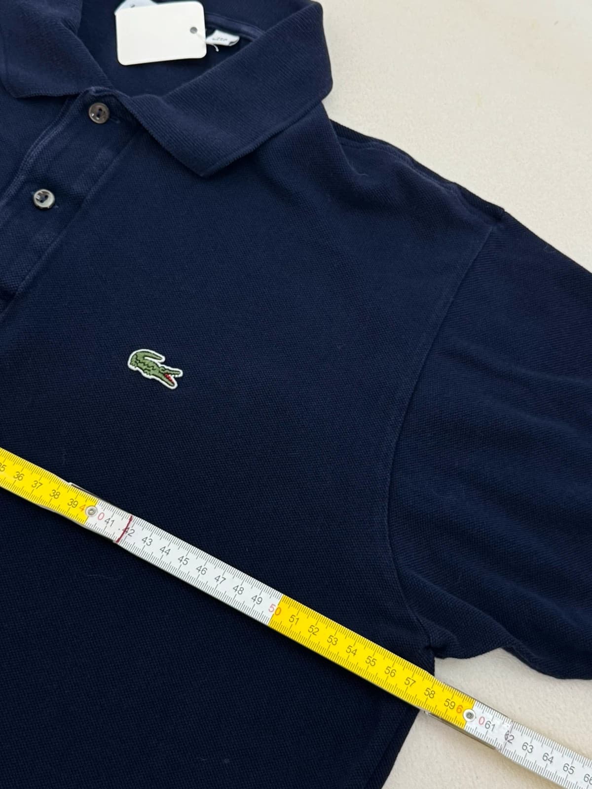 Polo piqué Lacoste granatowy classic fit rozmiar 6/XL - PP2603419 - Zdjęcie 7/8