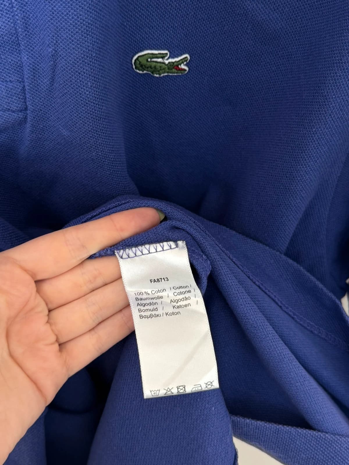 Polo piqué Lacoste classic fit violet taille 6/XL - PP2603306 - Photo 5/8