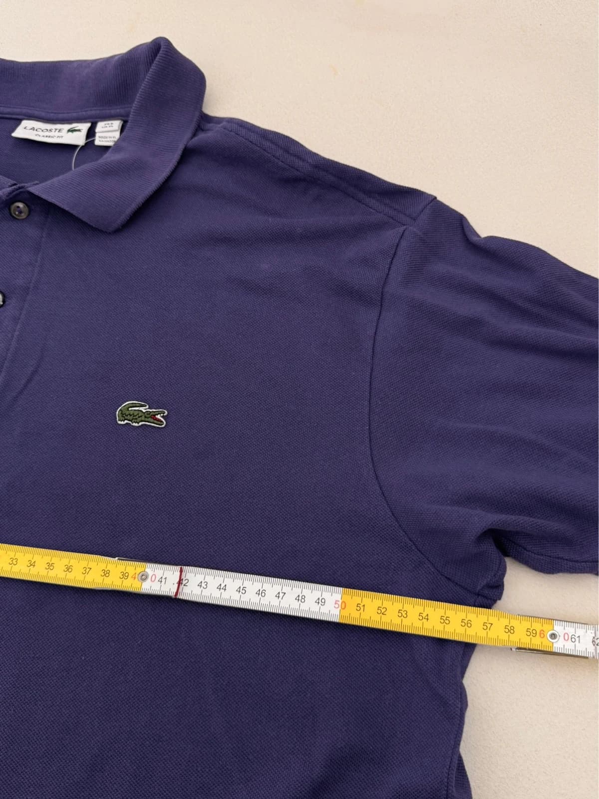 Polo piqué Lacoste classic fit violet taille 6/XL - PP2603306 - Photo 7/8