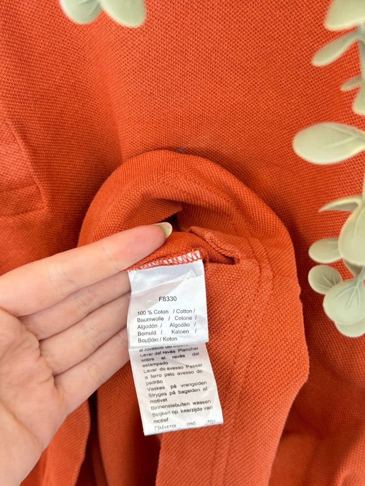 Polo piqué Lacoste Saks Fifth Avenue orange brique taille 7/XL - PP2603349 - Photo 5/8