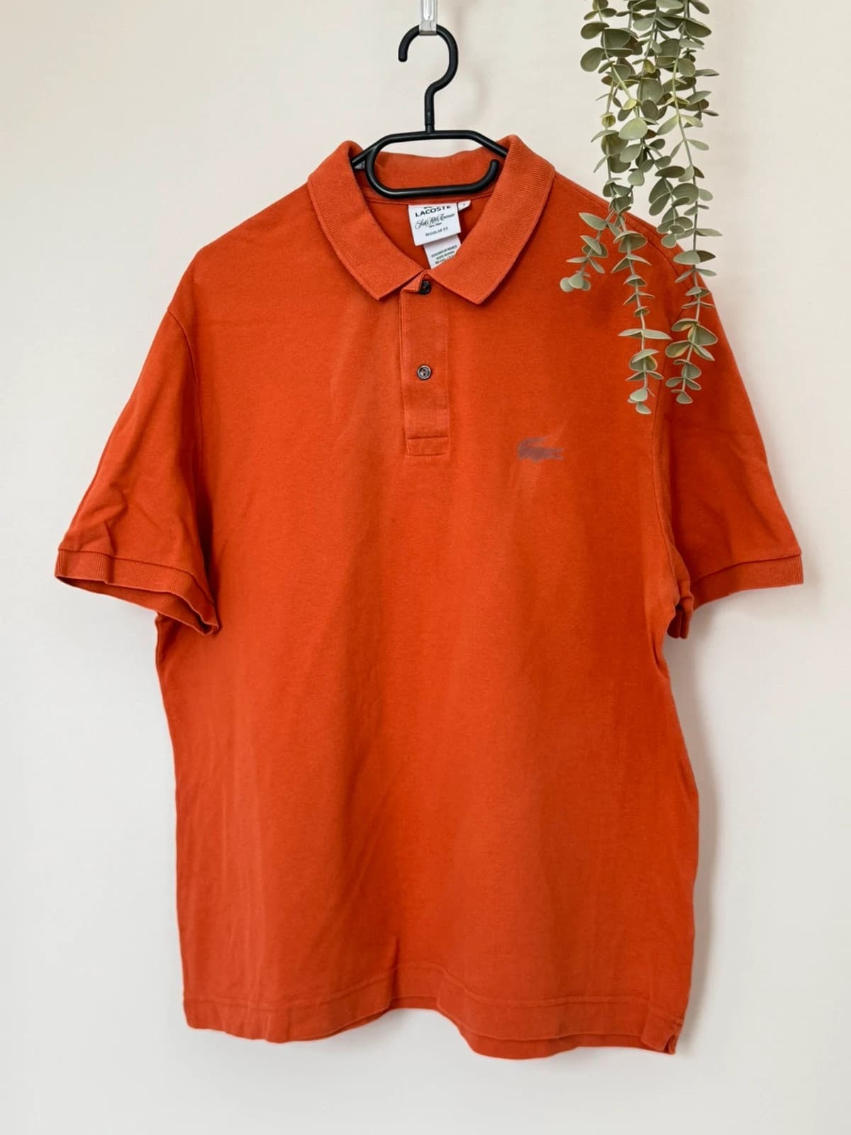Polo piqué Lacoste Saks Fifth Avenue orange brique taille 7/XL - PP2603349 - Photo 2/8