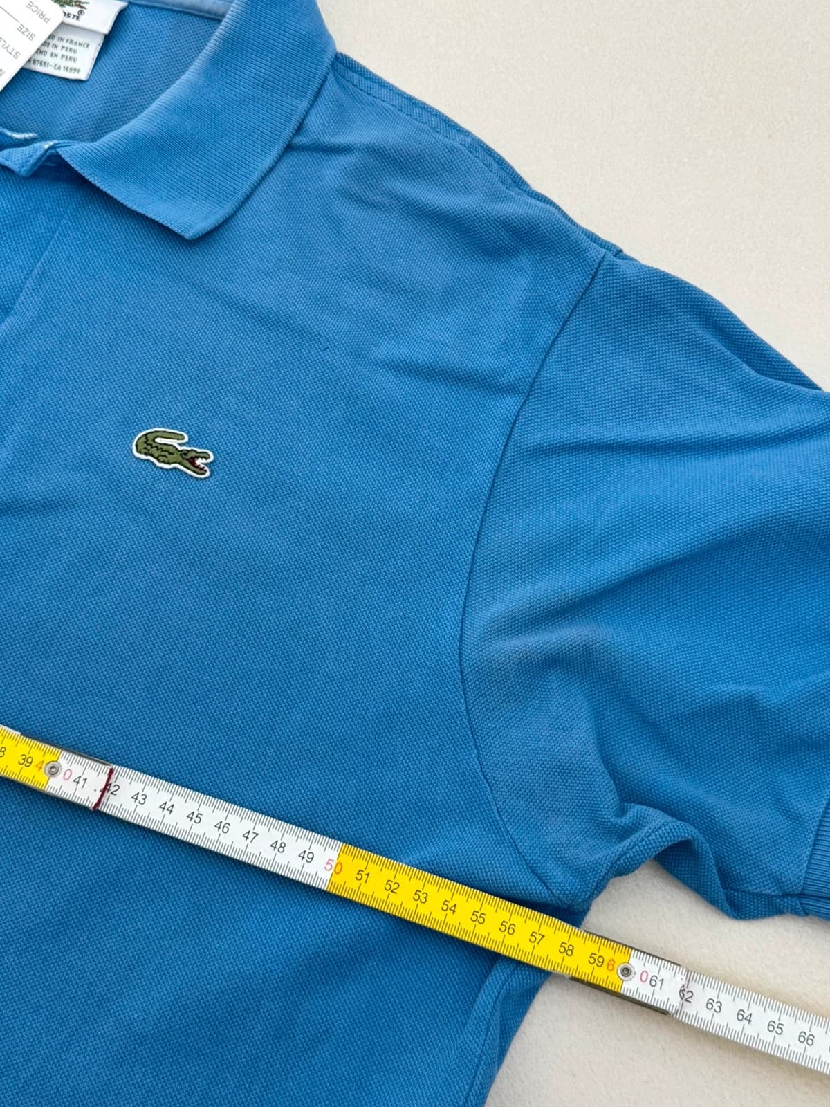 Polo piqué Lacoste bleu taille 6/L - PP2603295 - Photo 8/9