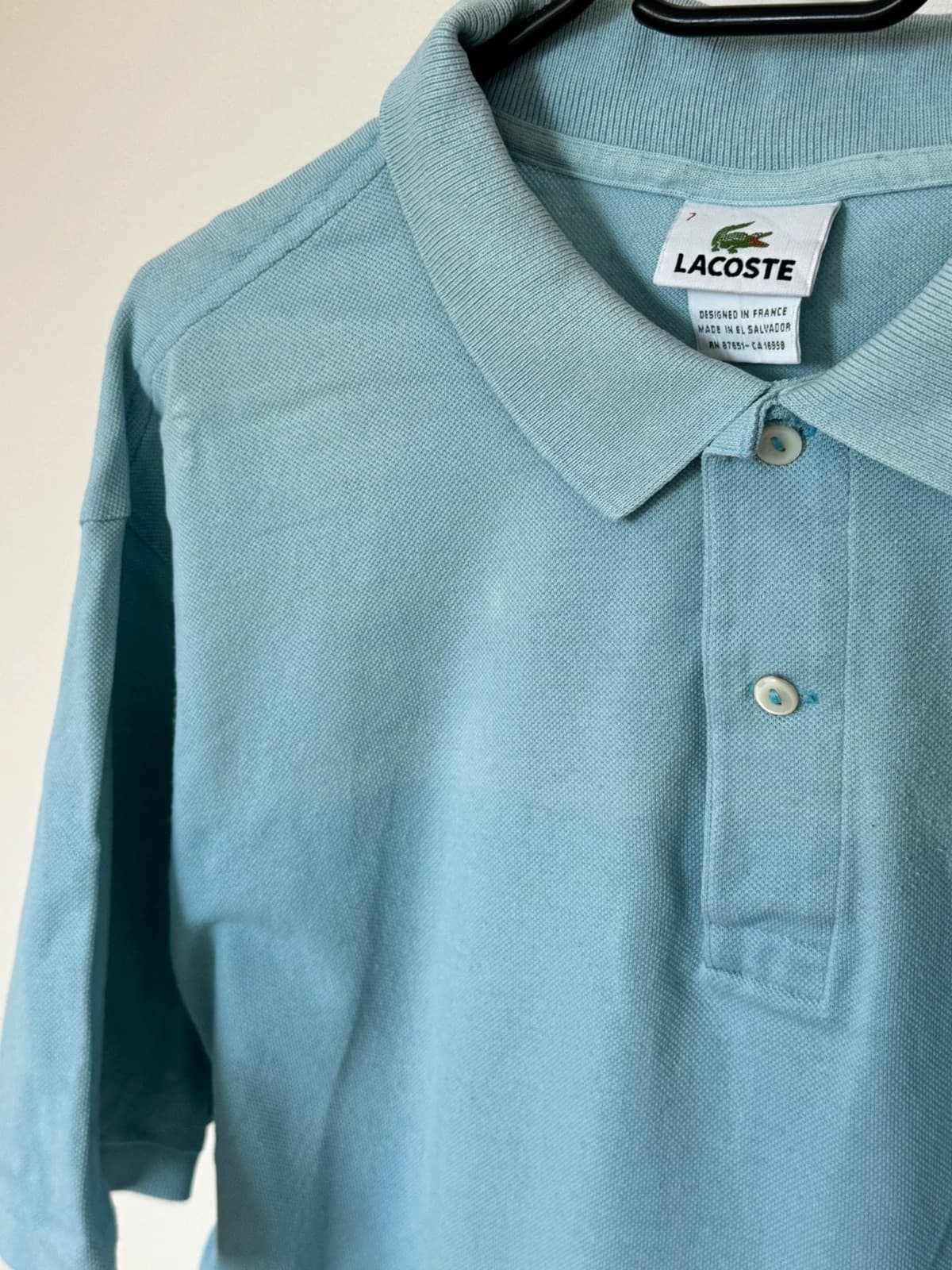 Polo piqué Lacoste bleu ciel taille 7/XL - PP2603260 - Photo 4/10