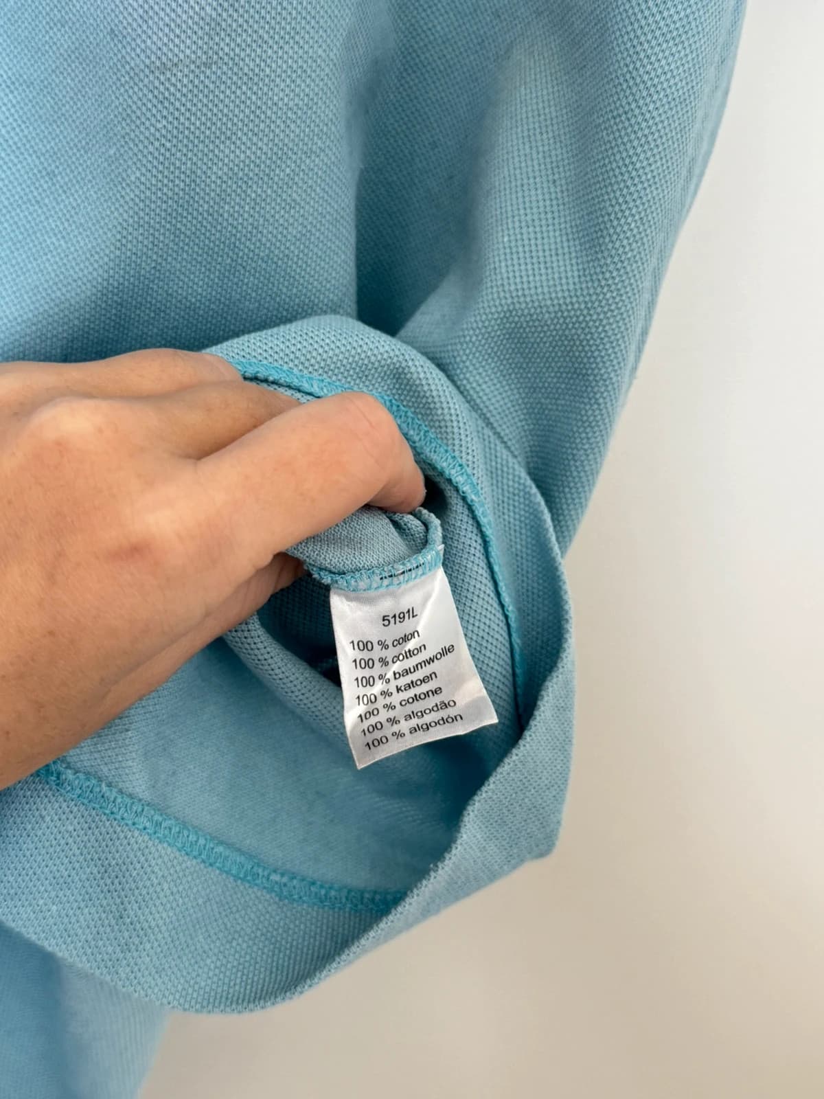 Polo piqué Lacoste bleu ciel taille 7/XL - PP2603260 - Photo 6/10