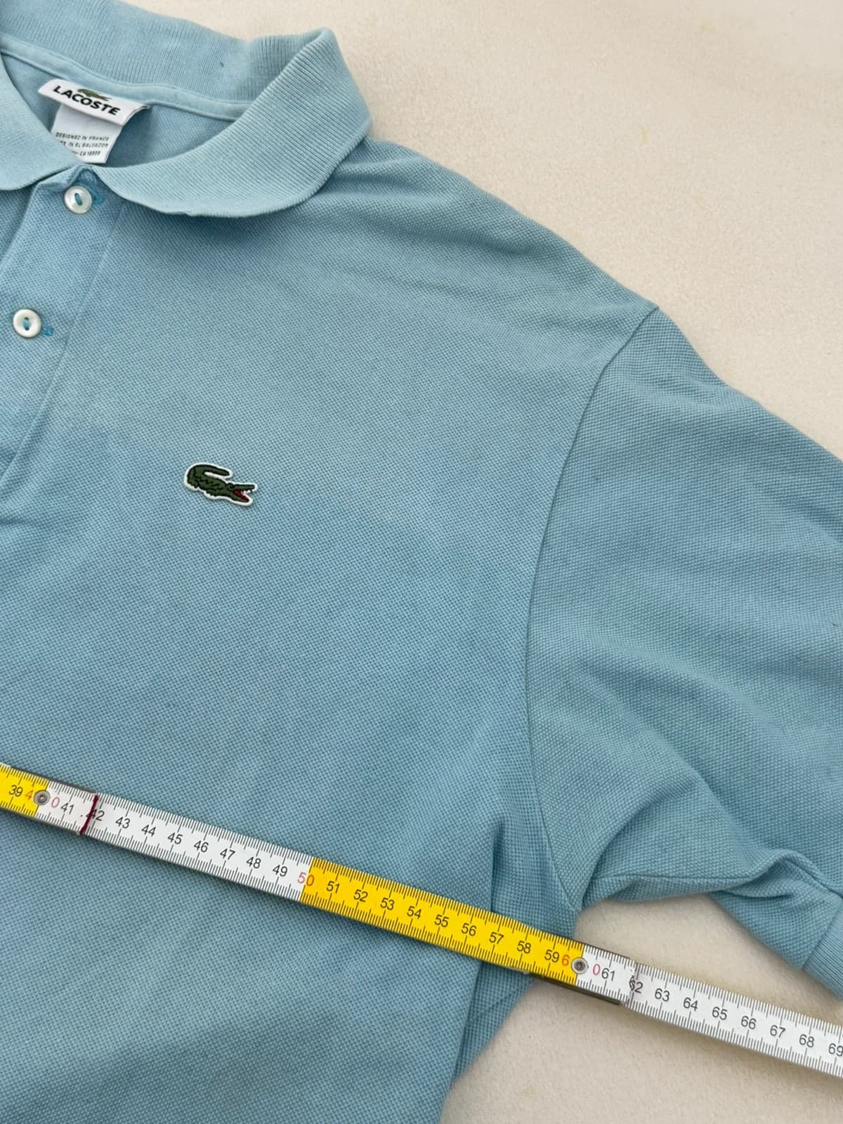 Polo piqué Lacoste bleu ciel taille 7/XL - PP2603260 - Photo 9/10
