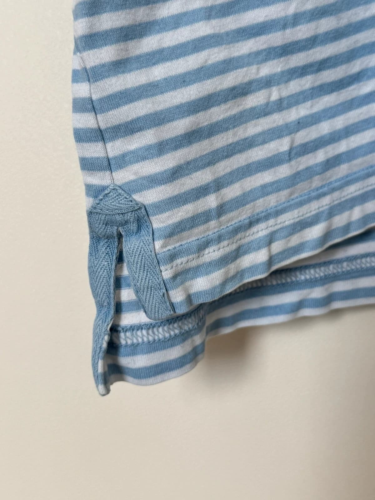 Polo Lacoste rayé bleu ciel taille 7/XXL - PP2603288 - Photo 3/9