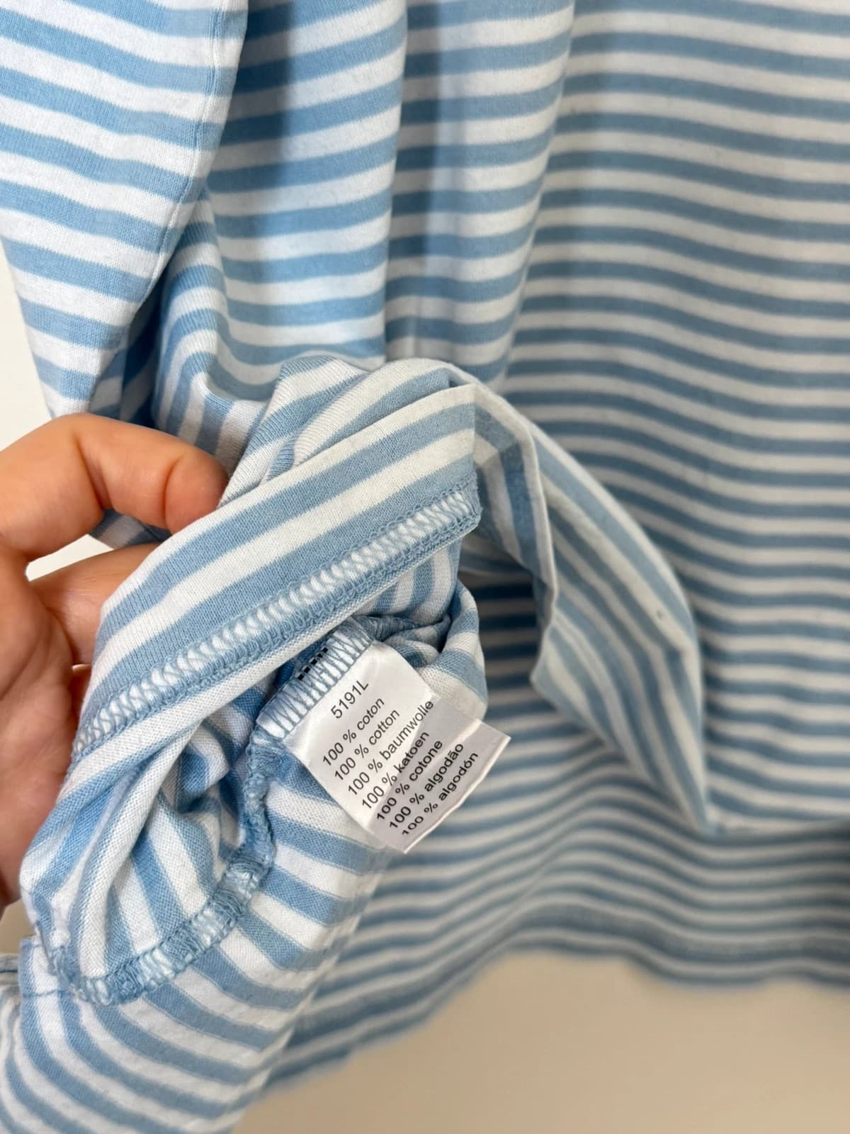 Polo Lacoste rayé bleu ciel taille 7/XXL - PP2603288 - Photo 4/9