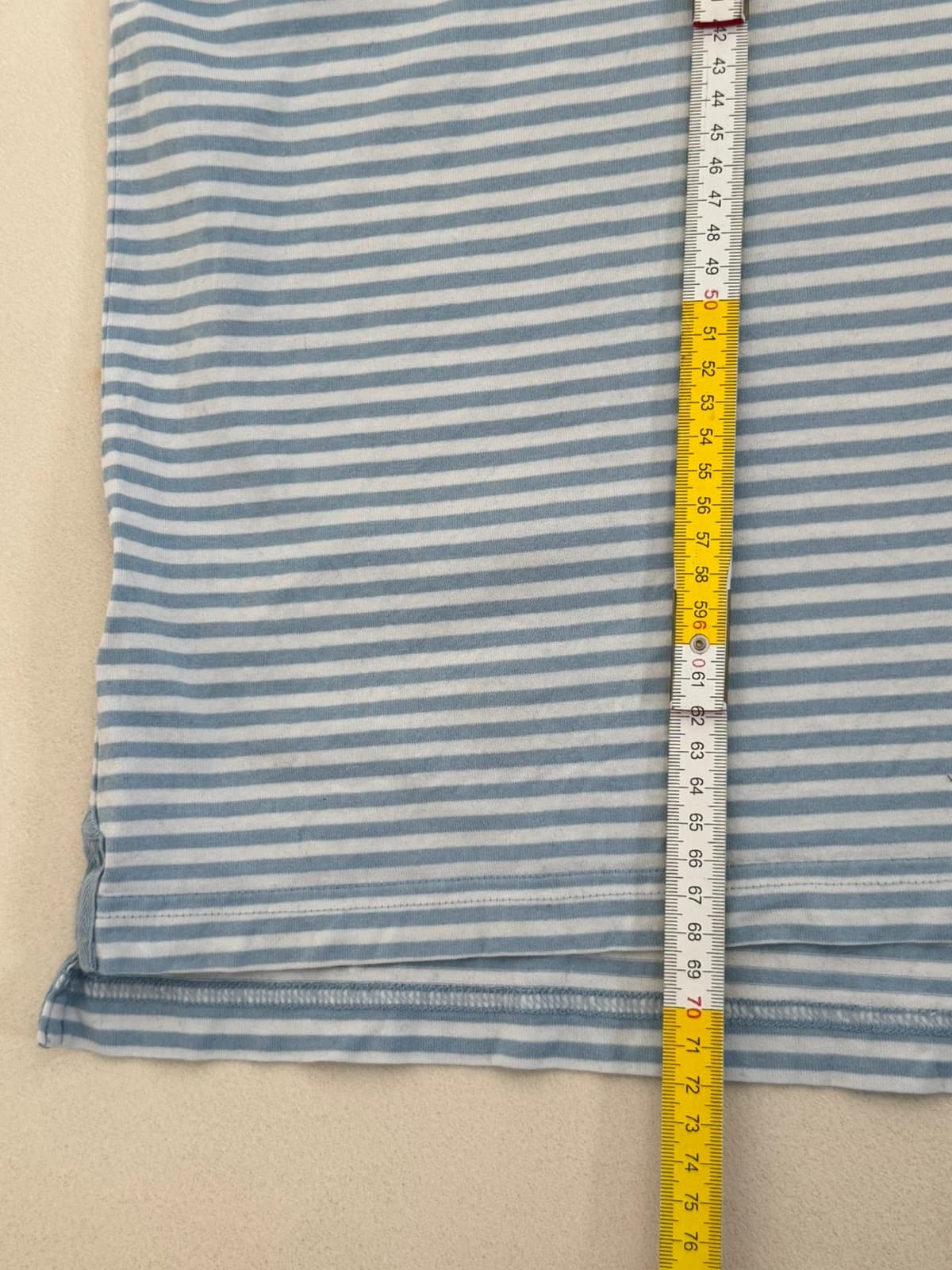 Polo Lacoste rayé bleu ciel taille 7/XXL - PP2603288 - Photo 9/9