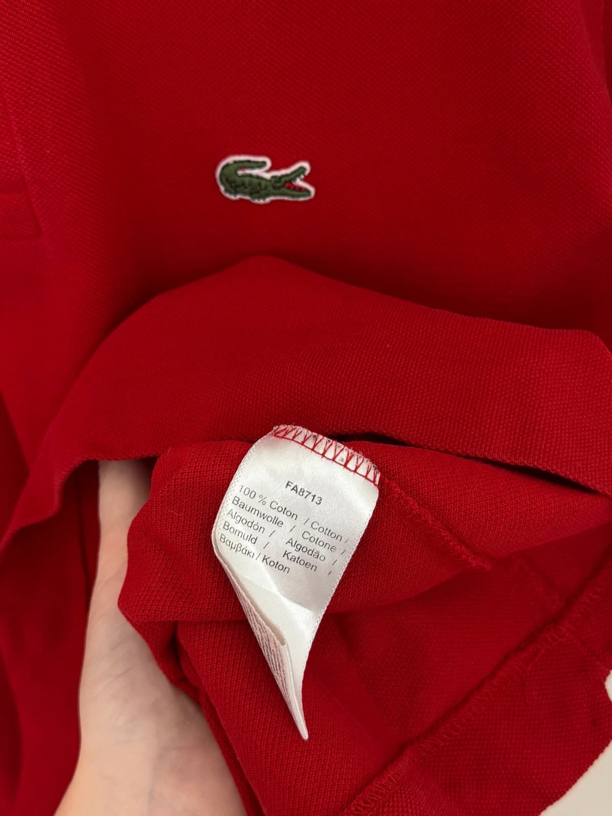 Polo piqué classic fit Lacoste rouge taille 6/XL - PP2603340 - Photo 5/9
