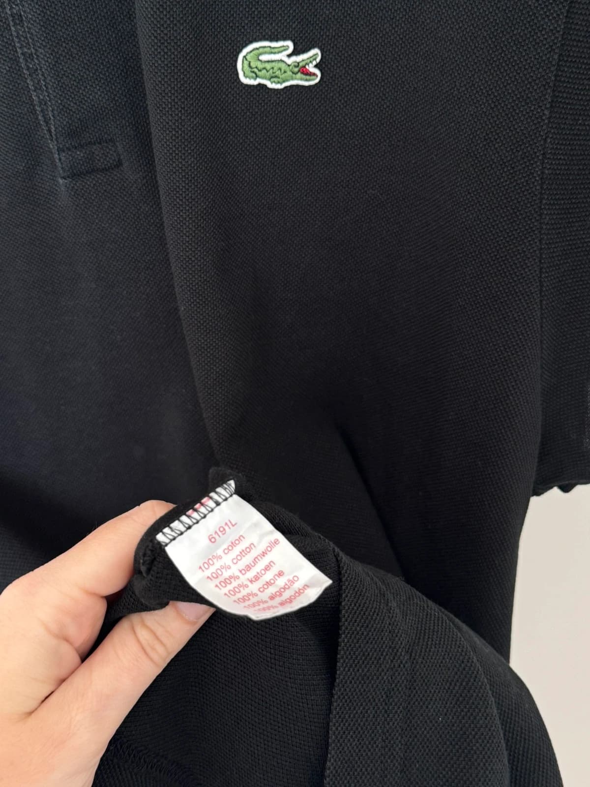 Polo piqué Lacoste Live noir taille 7/XL - PP2603415 - Photo 5/8