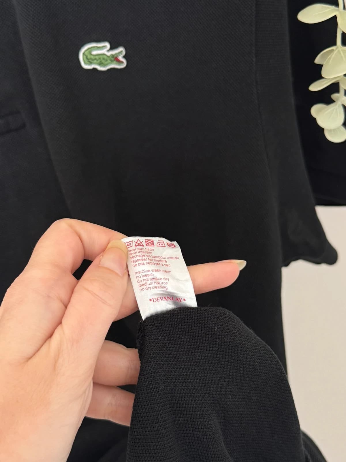 Polo piqué Lacoste Live noir taille 7/XL - PP2603415 - Photo 6/8