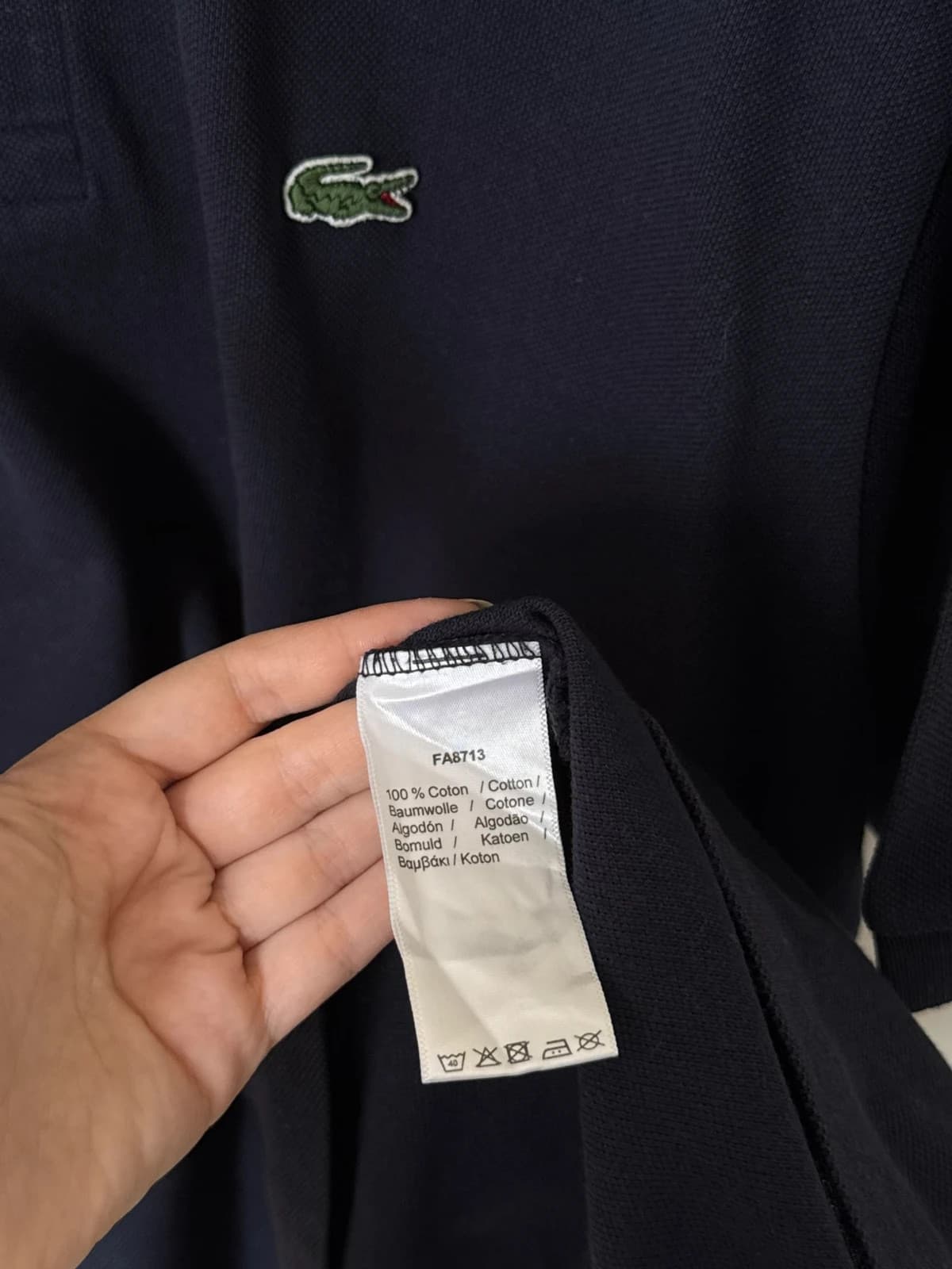 Lacoste piké póló, tengerészkék, 8/XXL méret - PP2603417 – fotó: 5/10