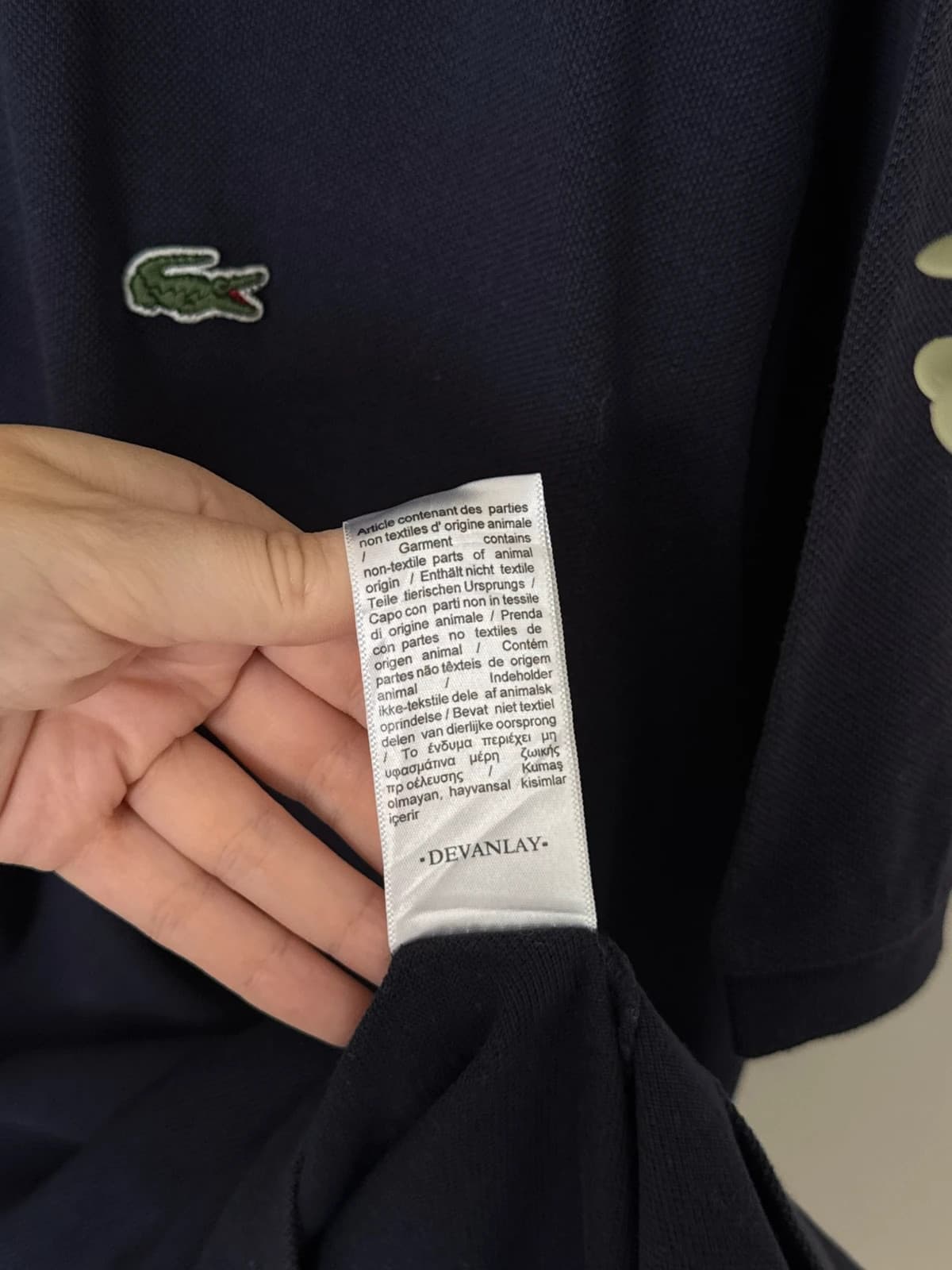 Lacoste piké póló, tengerészkék, 8/XXL méret - PP2603417 – fotó: 6/10
