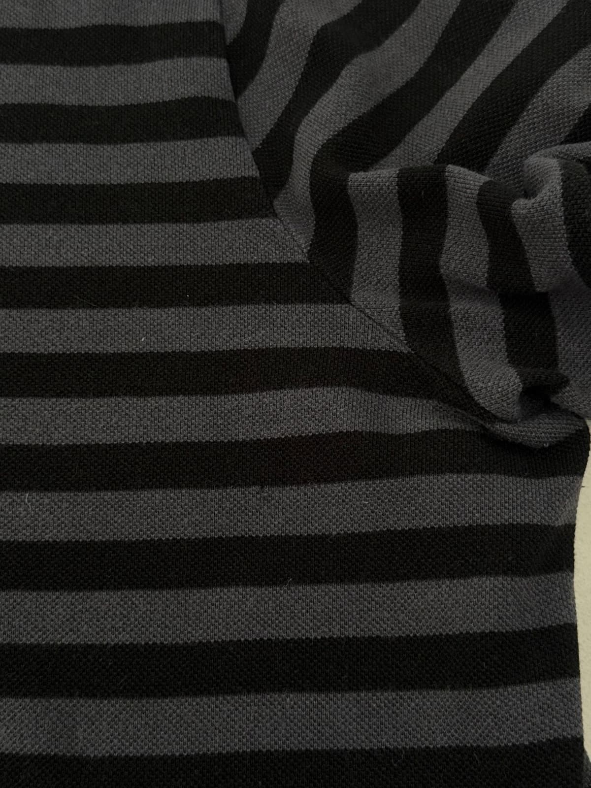 Polo piqué Lacoste rayé noir gris taille 7/XL - PP2603281 - Photo 7/10