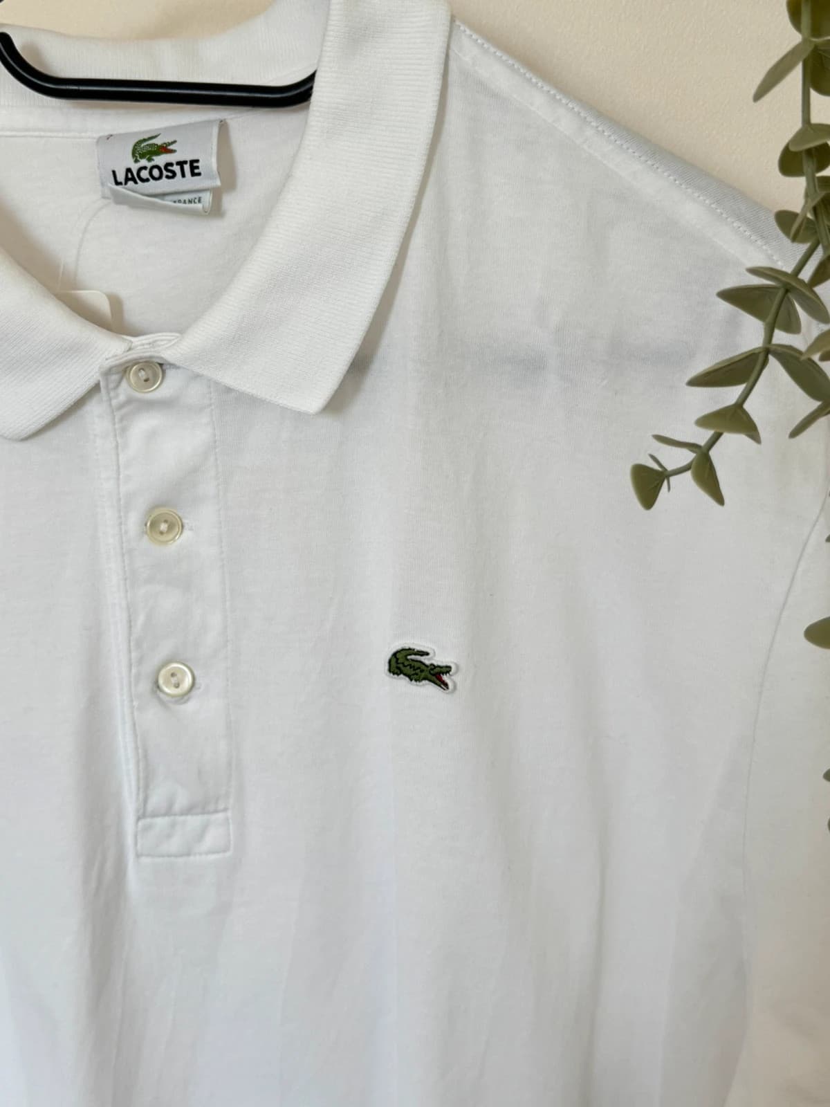 Polo jersey Lacoste blanc taille 7/XL - PP2603359 - Photo 3/9