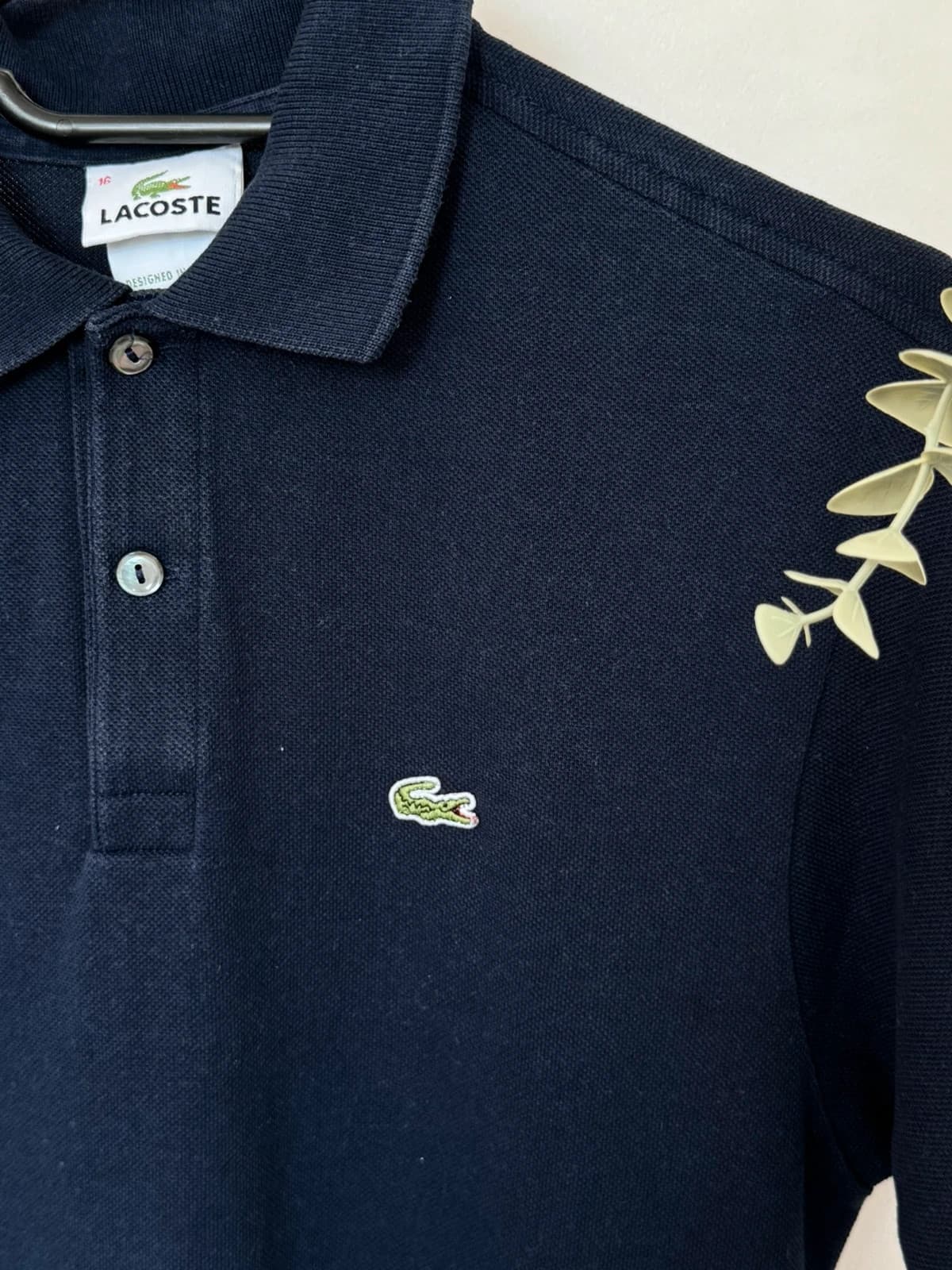 Polo piqué Lacoste bleu marine taille 16/S - PP2603390 - Photo 3/8