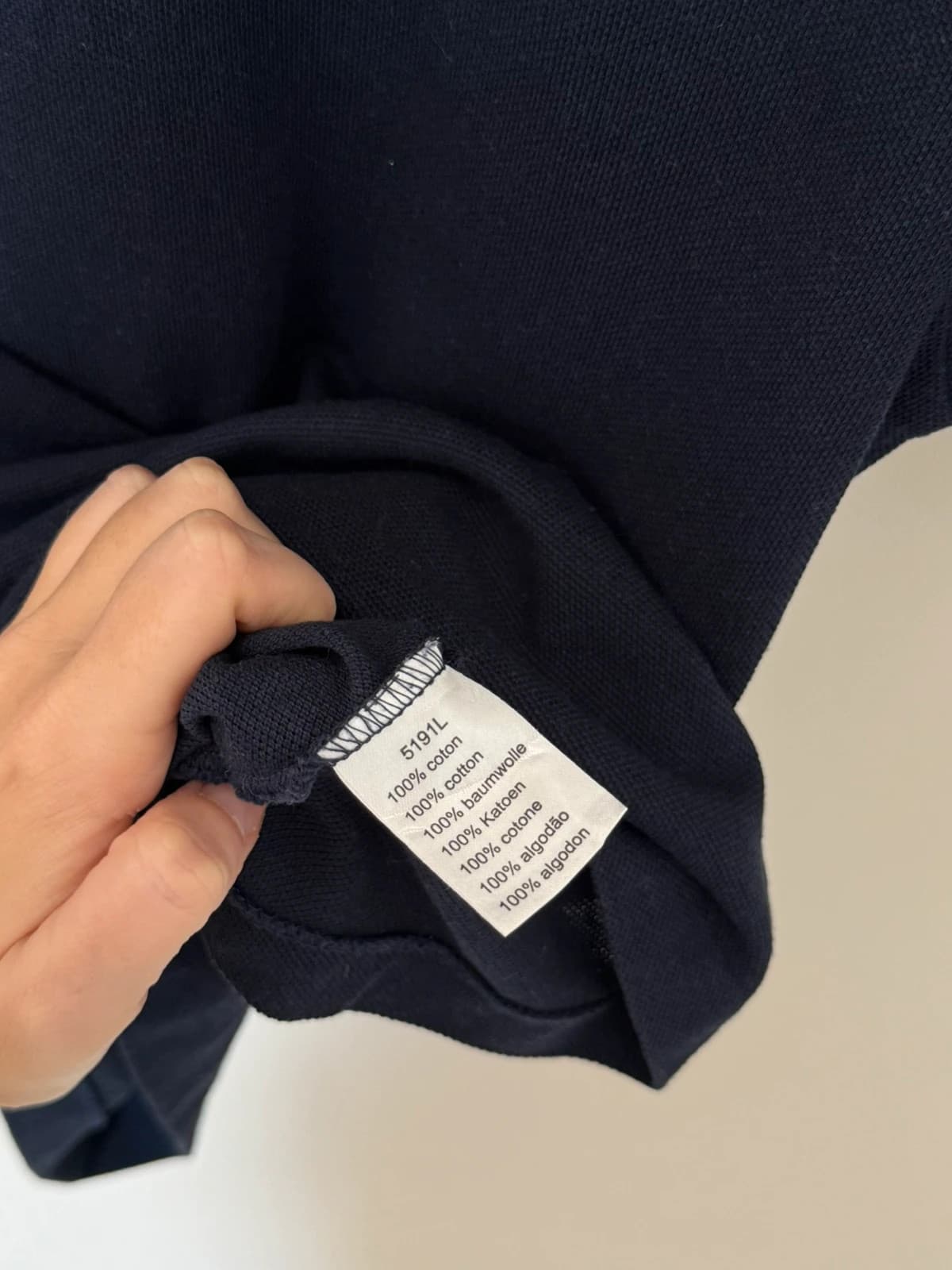 Polo piqué Lacoste bleu marine taille 16/S - PP2603390 - Photo 5/8