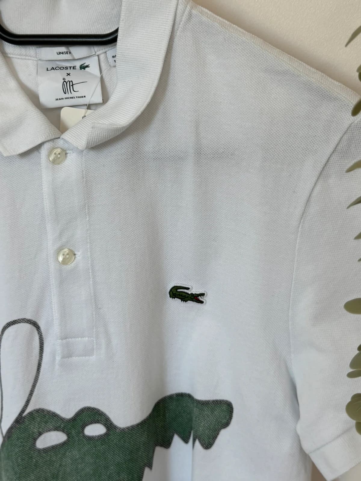 Polo piqué Lacoste x Jean-Michel Tixier blanc imprimé taille S - PP2603367 - Photo 4/9