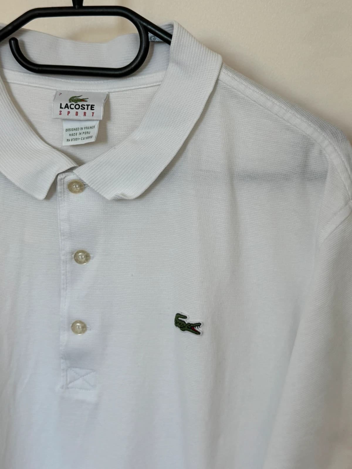 Polo piqué Lacoste Sport blanc taille 7/XXL - PP2603360 - Photo 3/9