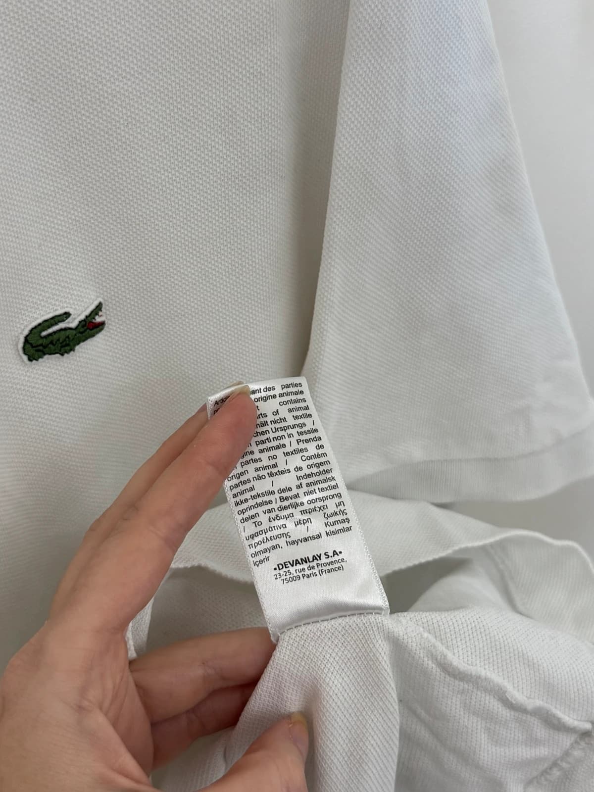 Polo piqué classic fit Lacoste blanc taille 7/XXL - PP2603365 - Photo 6/8