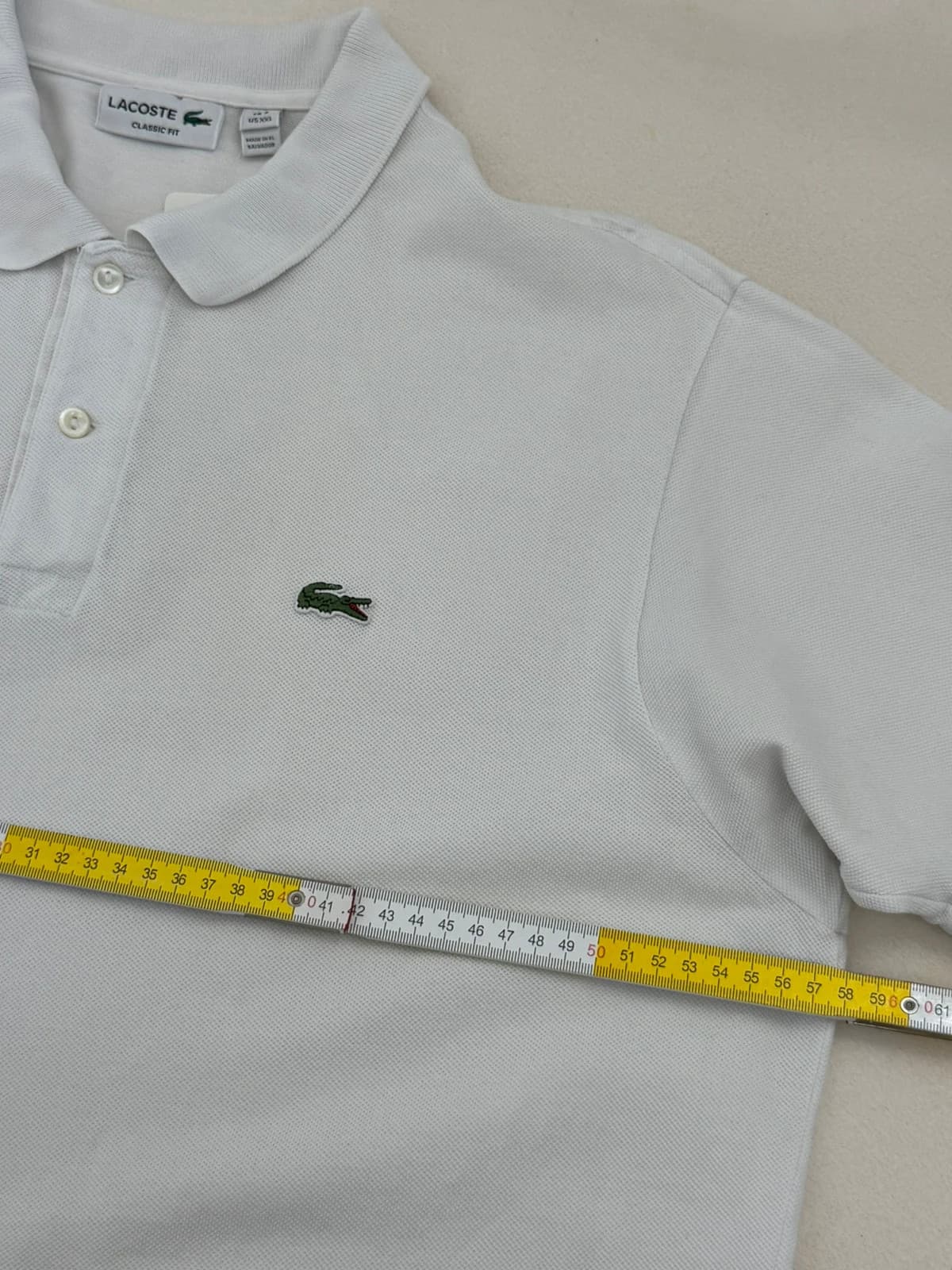 Polo piqué classic fit Lacoste blanc taille 7/XXL - PP2603365 - Photo 7/8